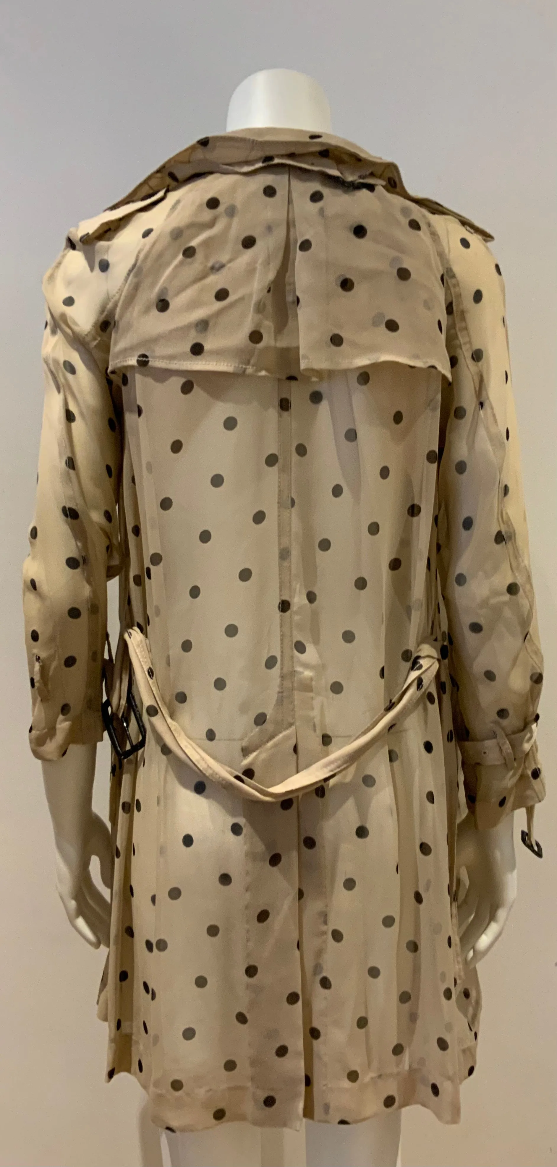 3.1 Phillip Lim Runaway Silk Sheer Trench Coat Size US 0 UK 4 XXS ladies