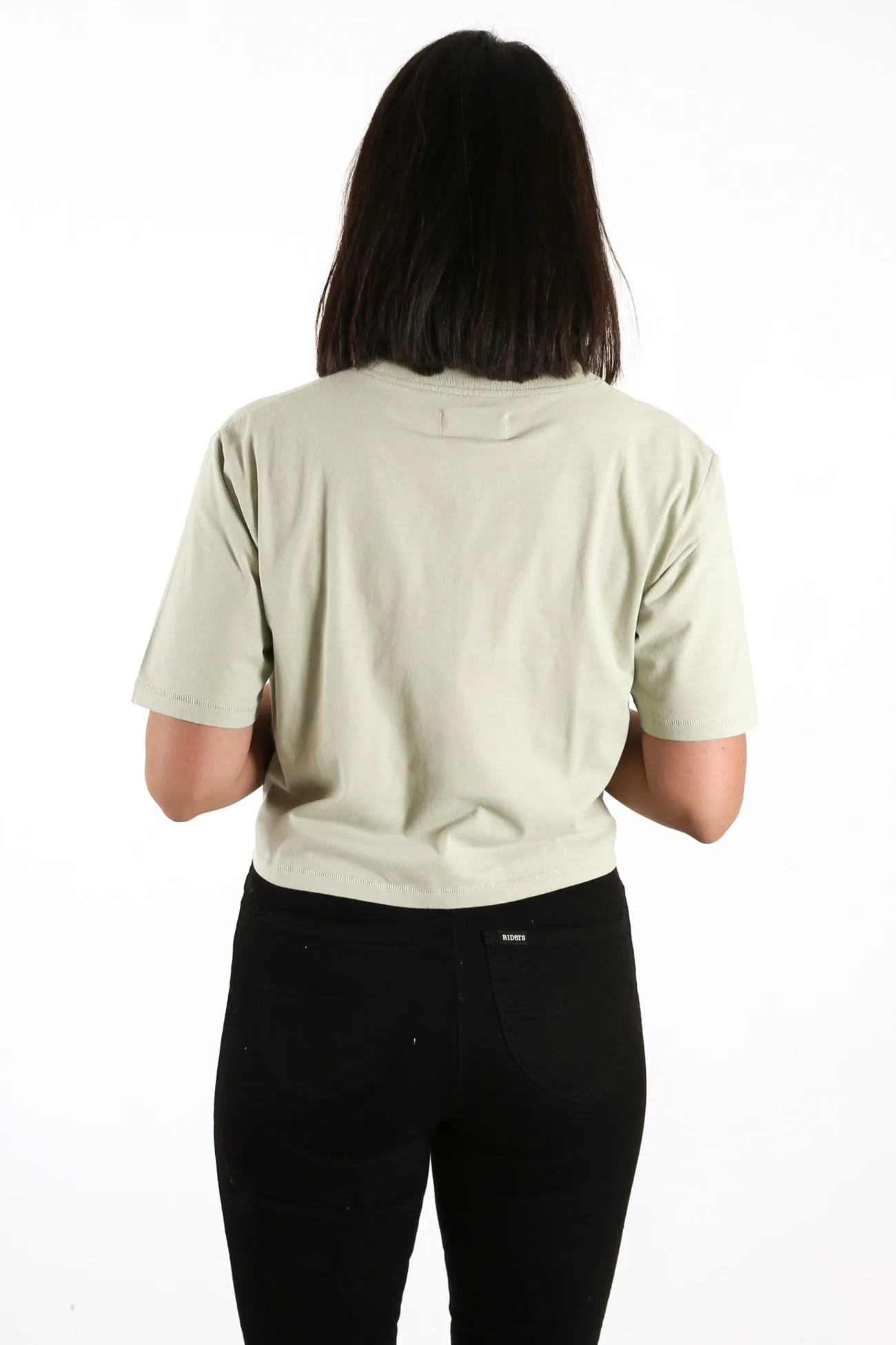 Afterglow Crop Tee Sage