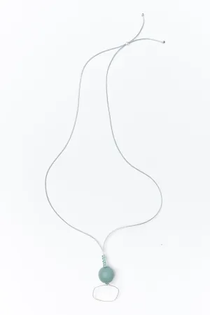 Aneth Sage Beaded Pendant Necklace