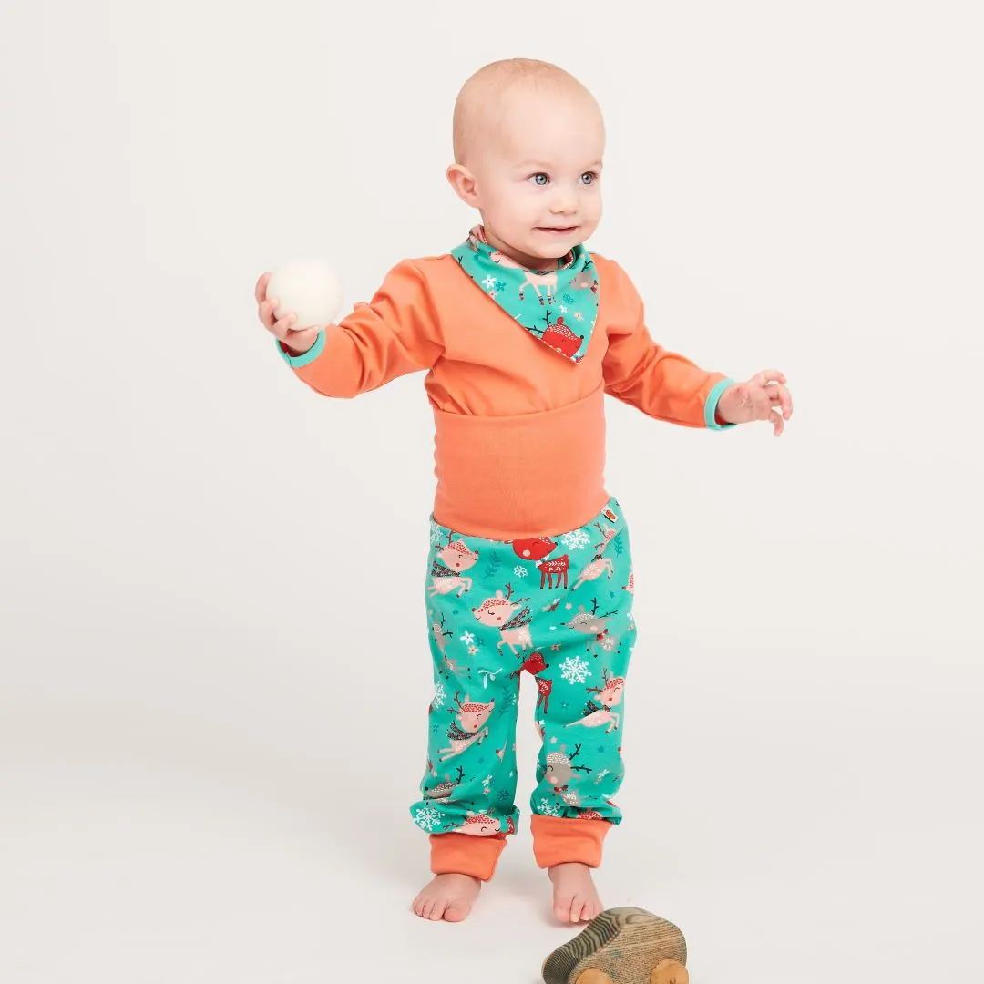 Baby pants "Winter Deer/Apricot"