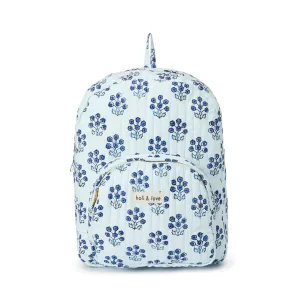 Backpack Blue Flower