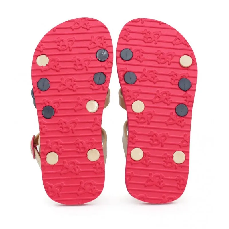 Banana Peel Slippers for Toddlers Peaches and Cream - Huckleberry Wine Red