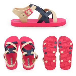 Banana Peel Slippers for Toddlers Peaches and Cream - Huckleberry Wine Red