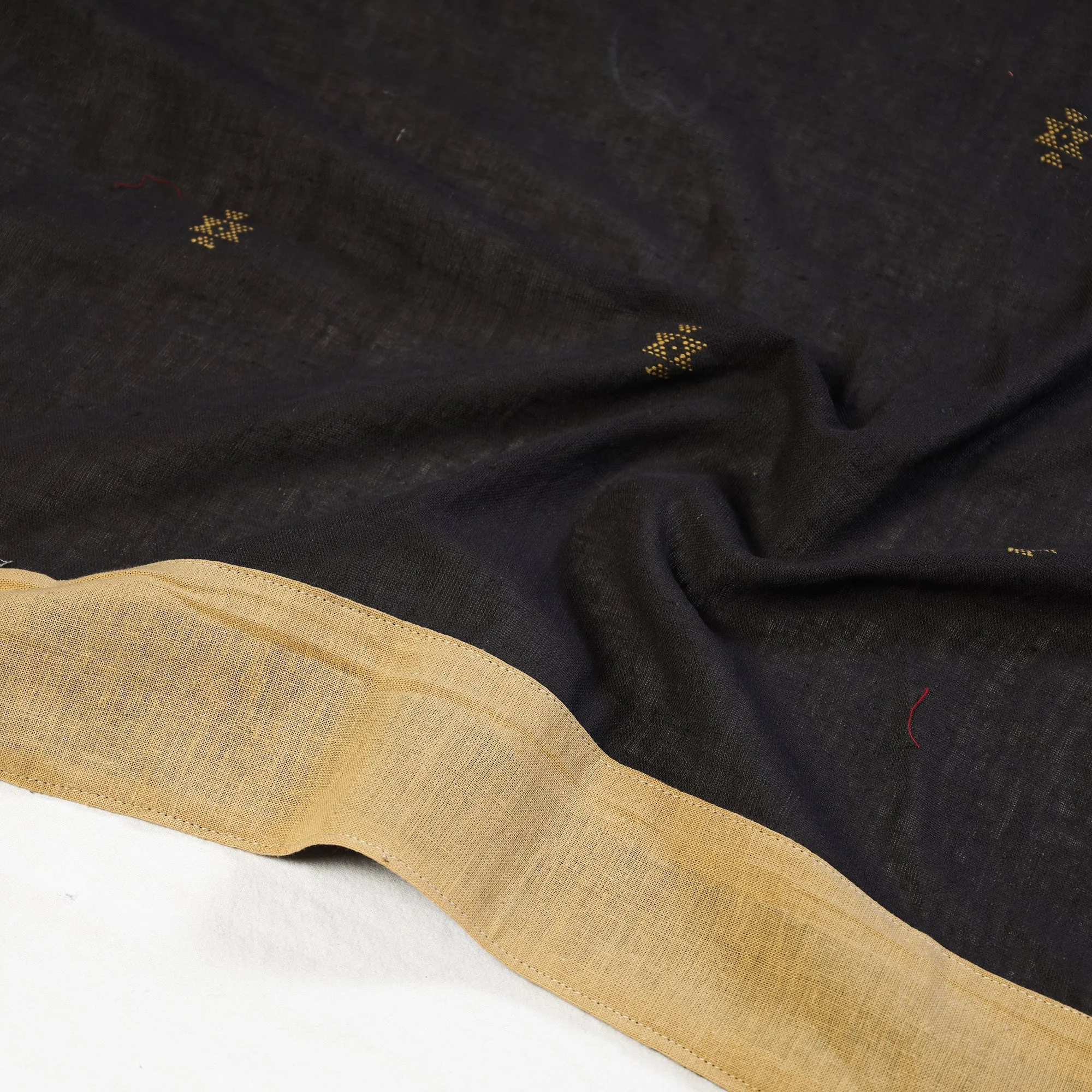 Black - Organic Kala Cotton Handloom Blouse Material