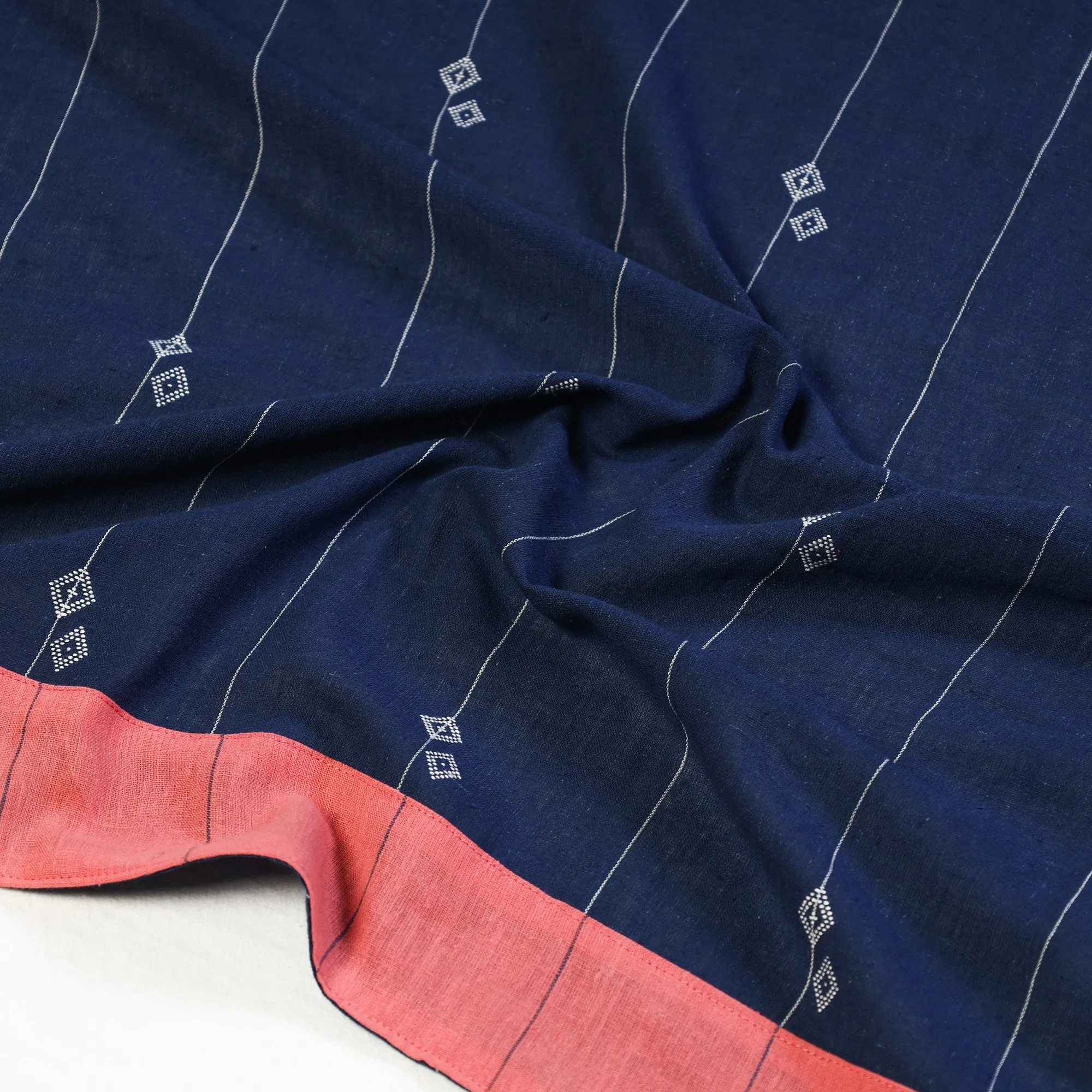Blue - Organic Kala Cotton Handloom Blouse Material