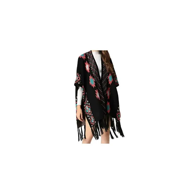 Bohemian Poncho Wool Cardigan