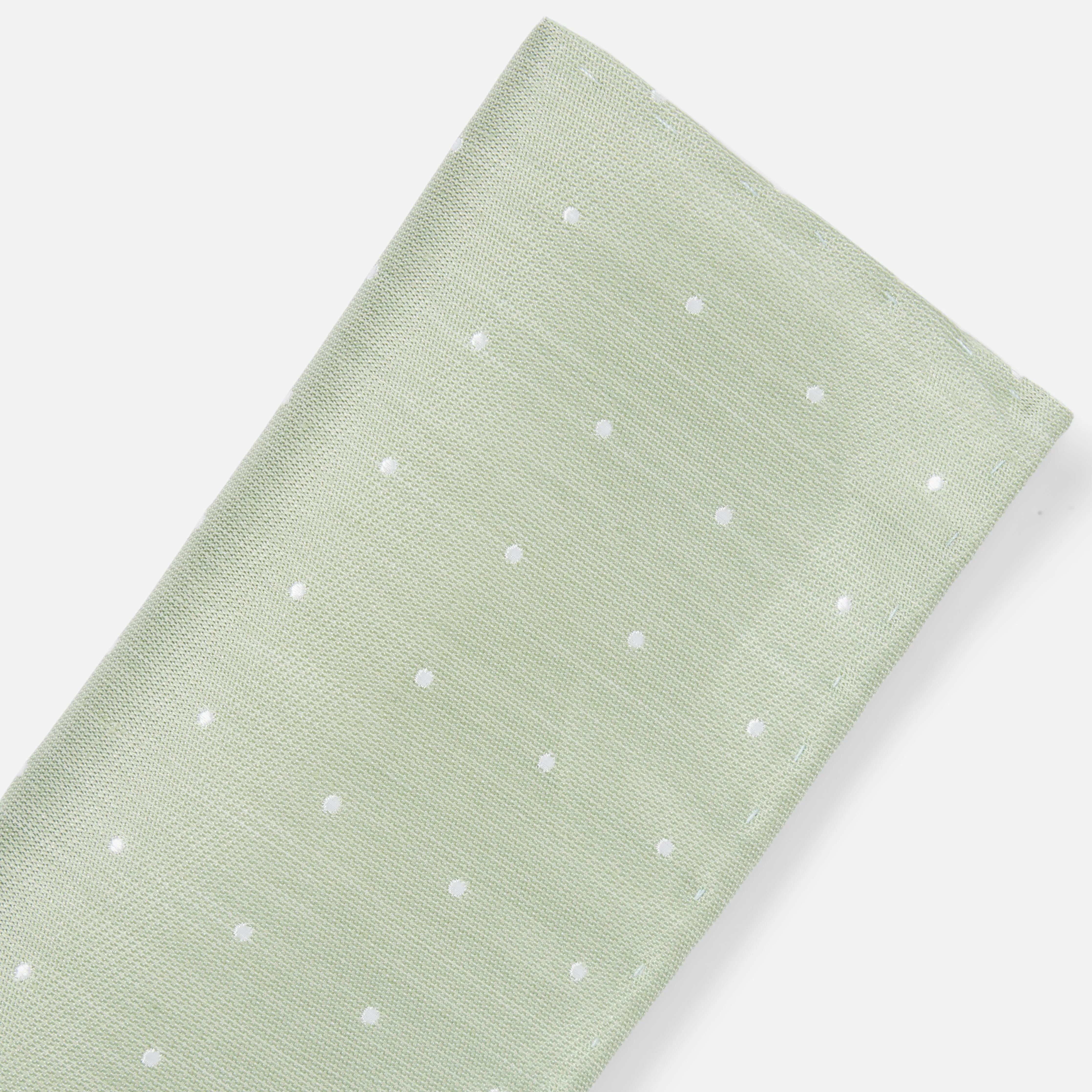 Bulletin Dot Sage Green Pocket Square