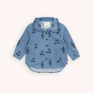 Carlijnq denim music - girls blouse