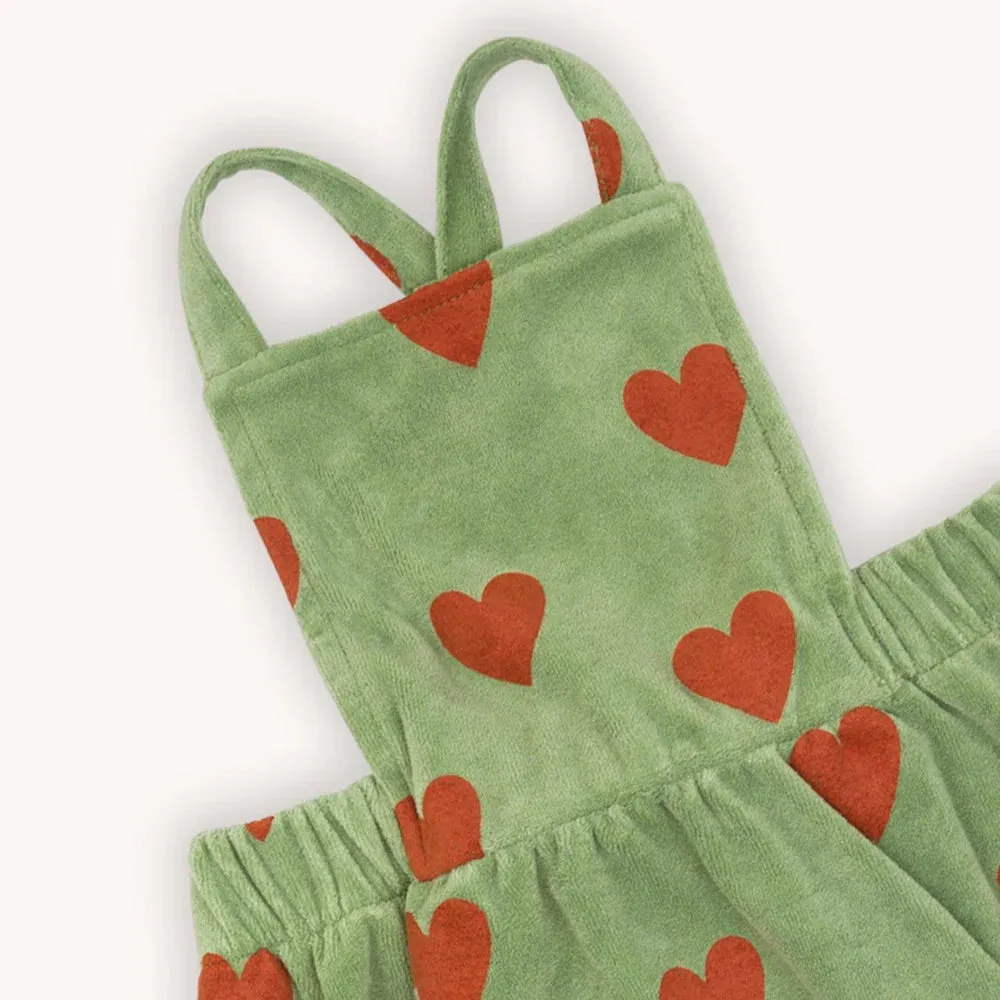 Carlijnq hearts - velvet dungaree dress