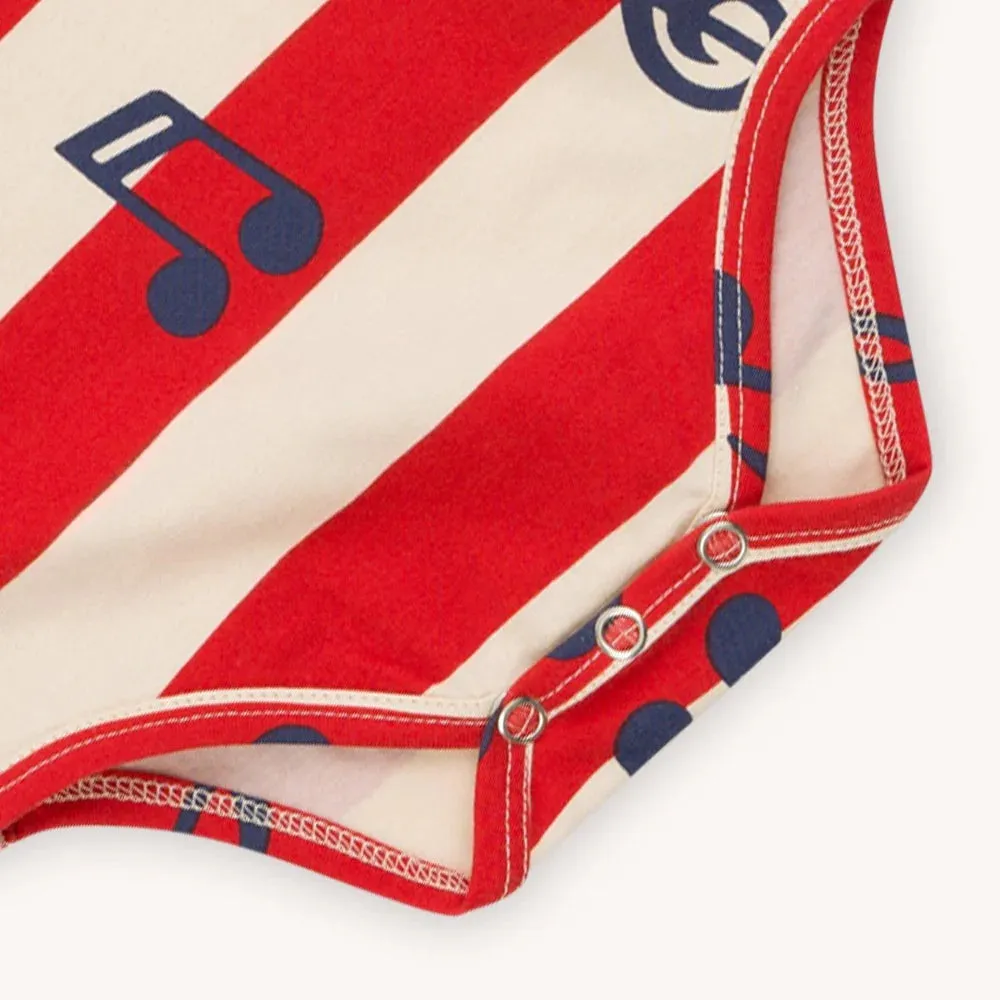 Carlijnq music notes - bodysuit organic cotton