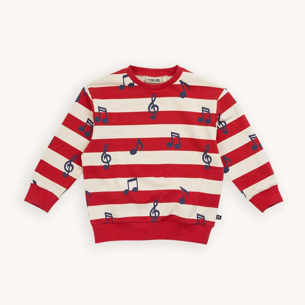 Carlijnq music notes - kids sweater organic