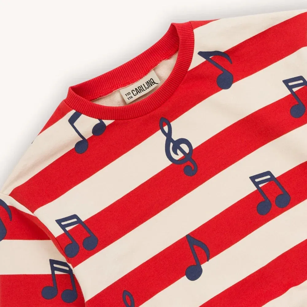 Carlijnq music notes - kids sweater organic