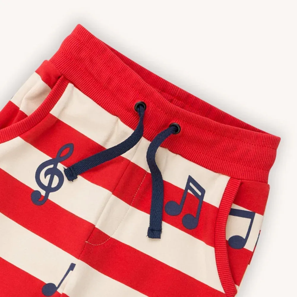 Carlijnq music notes - organic kids sweatpants