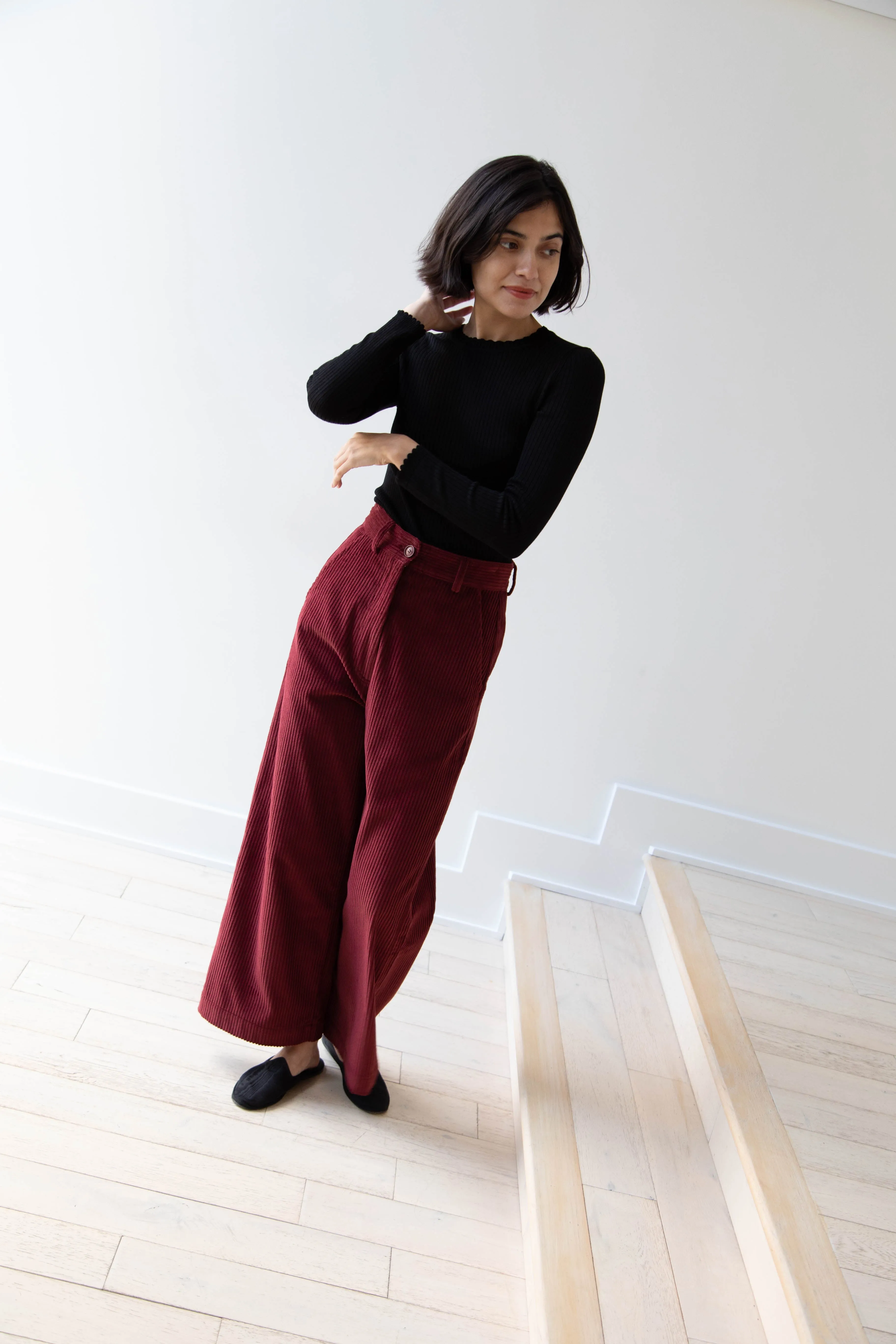 Caron Callahan | Andes Pants in Auburn Corduroy