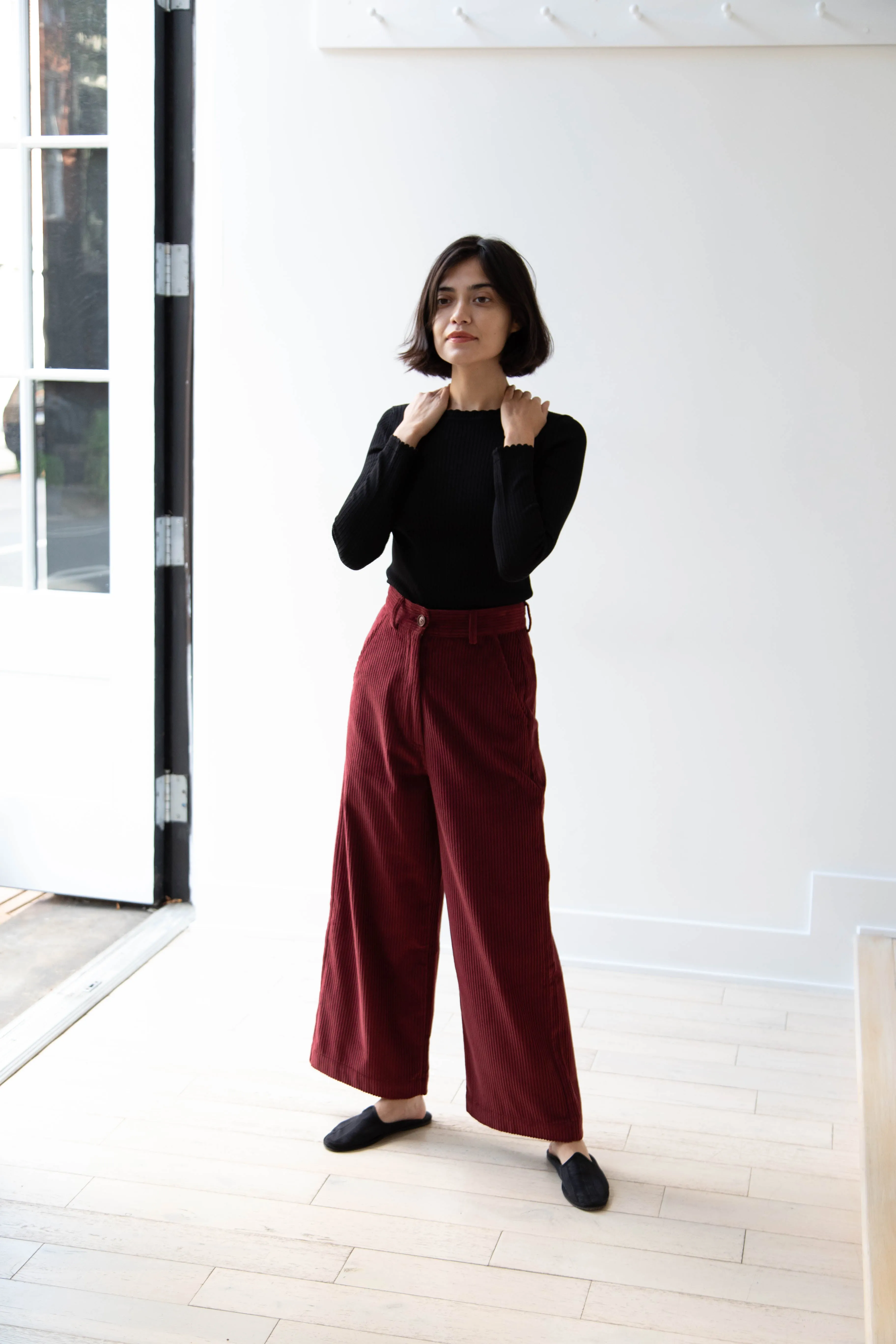 Caron Callahan | Andes Pants in Auburn Corduroy