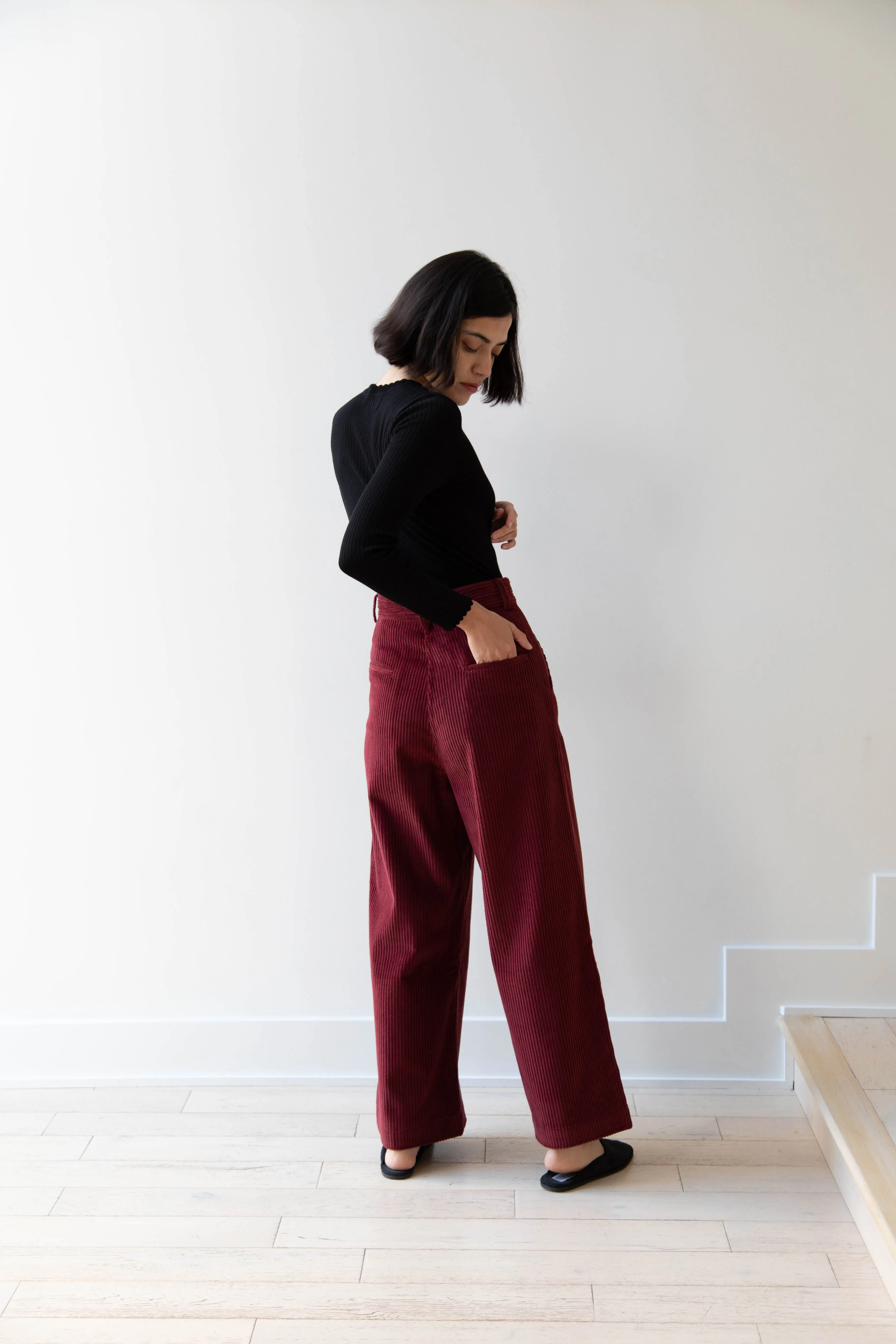 Caron Callahan | Andes Pants in Auburn Corduroy