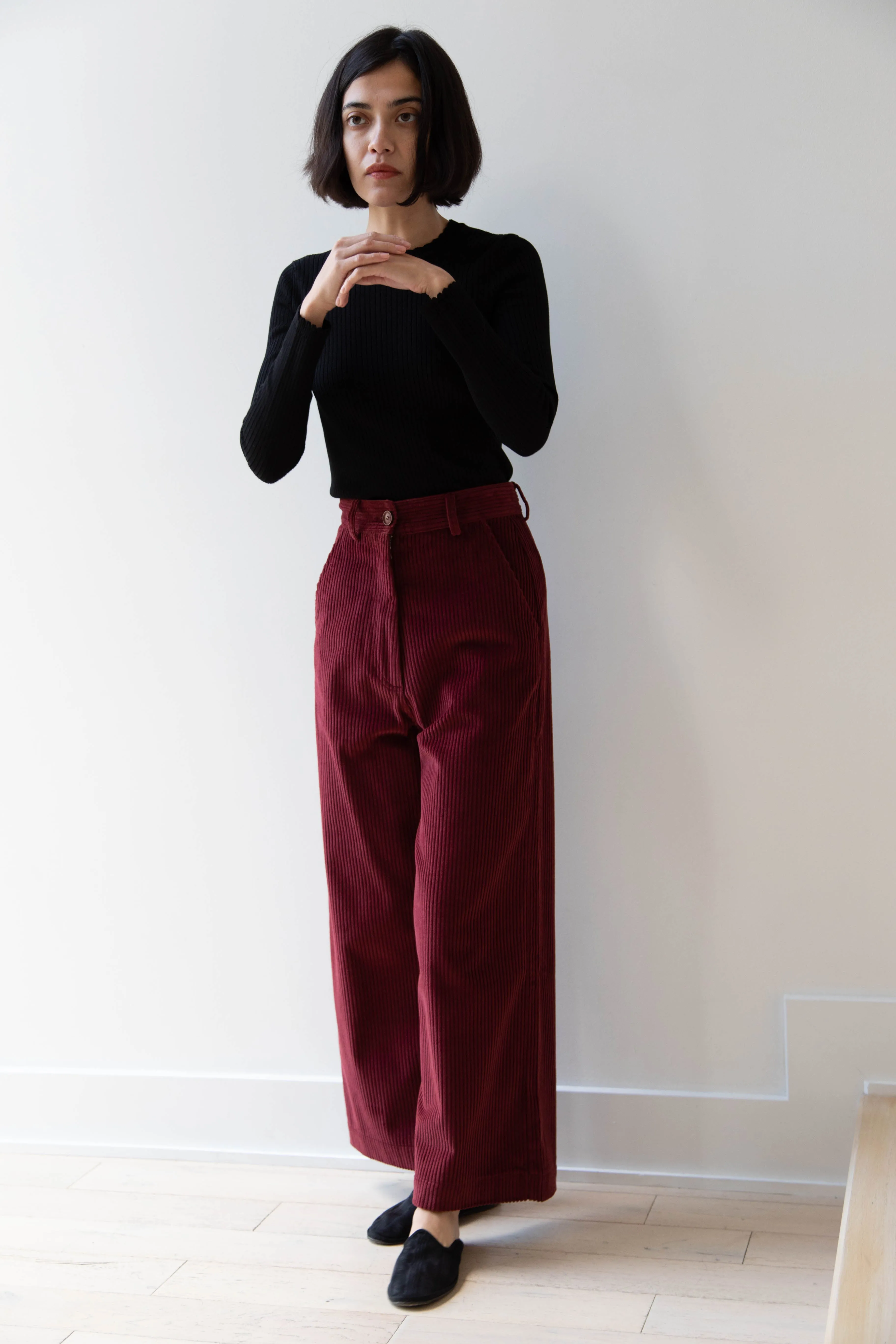 Caron Callahan | Andes Pants in Auburn Corduroy