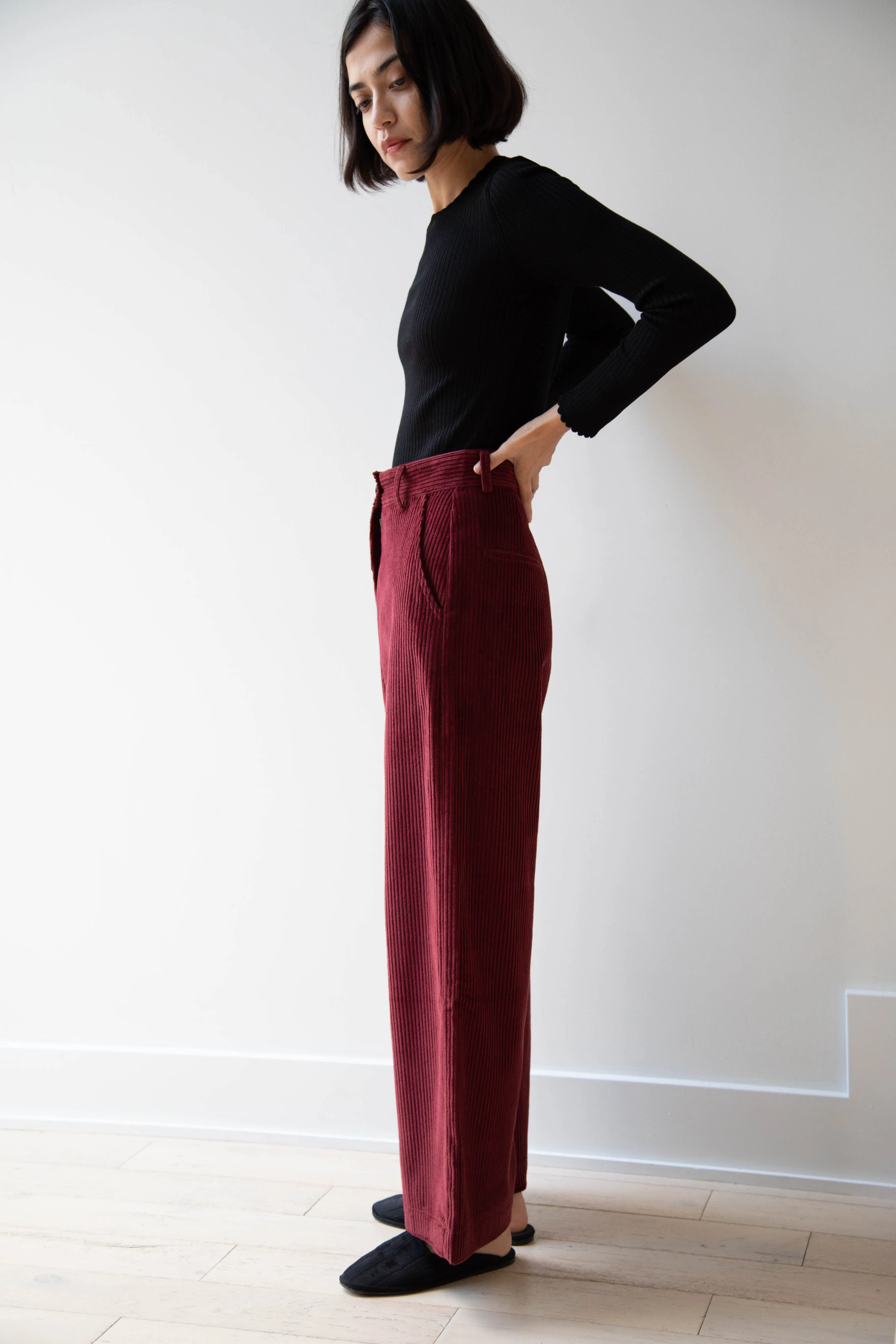 Caron Callahan | Andes Pants in Auburn Corduroy