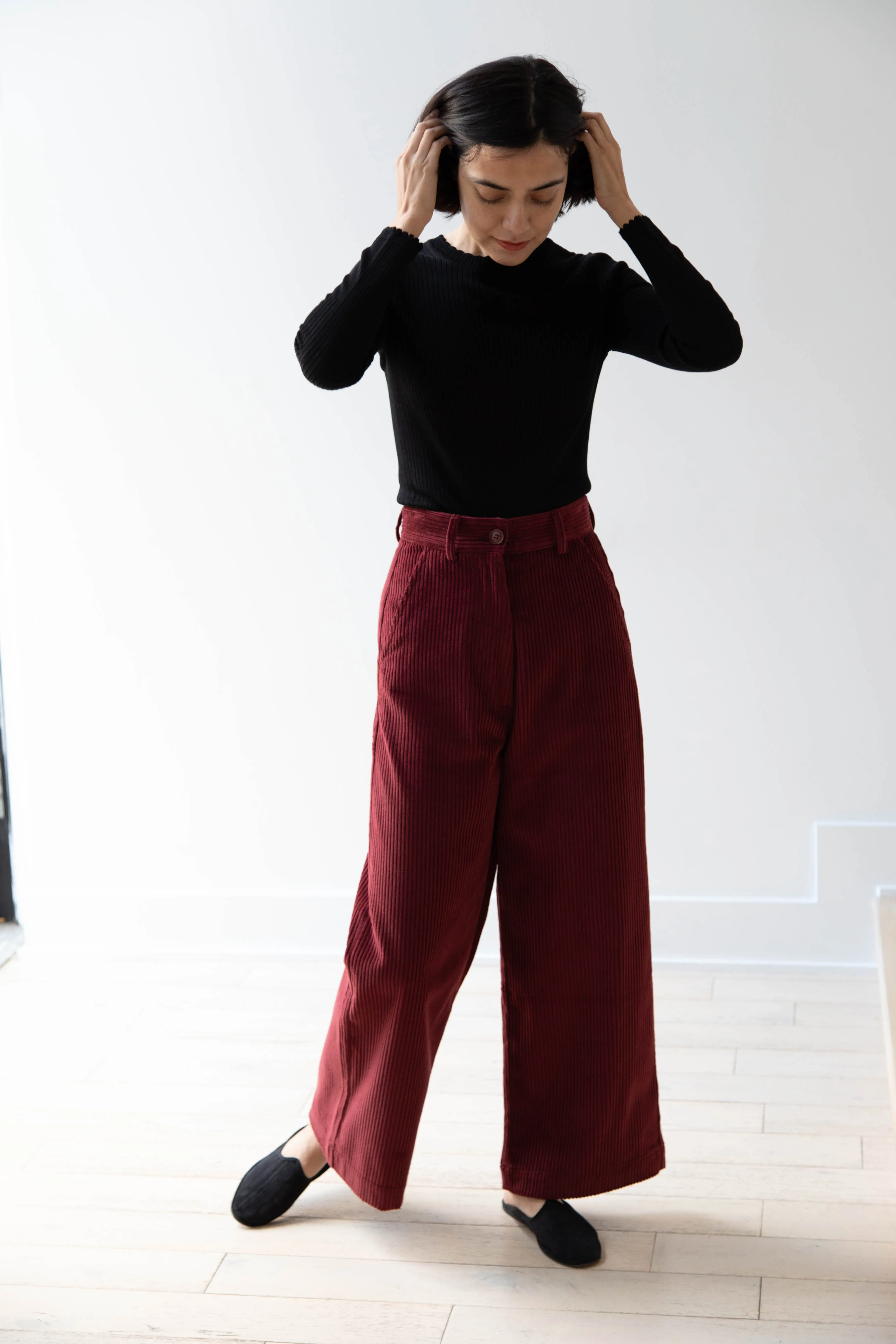 Caron Callahan | Andes Pants in Auburn Corduroy