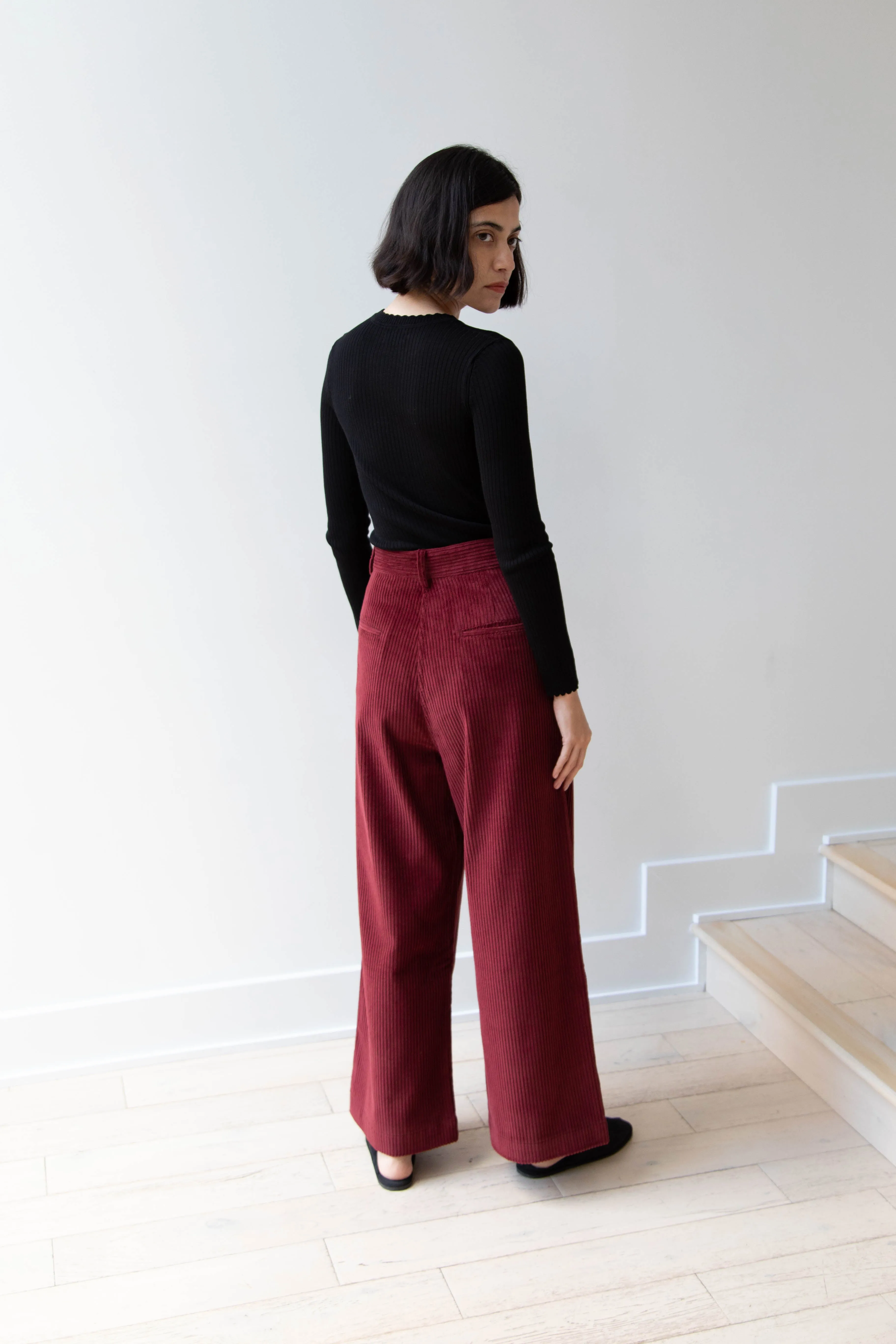 Caron Callahan | Andes Pants in Auburn Corduroy
