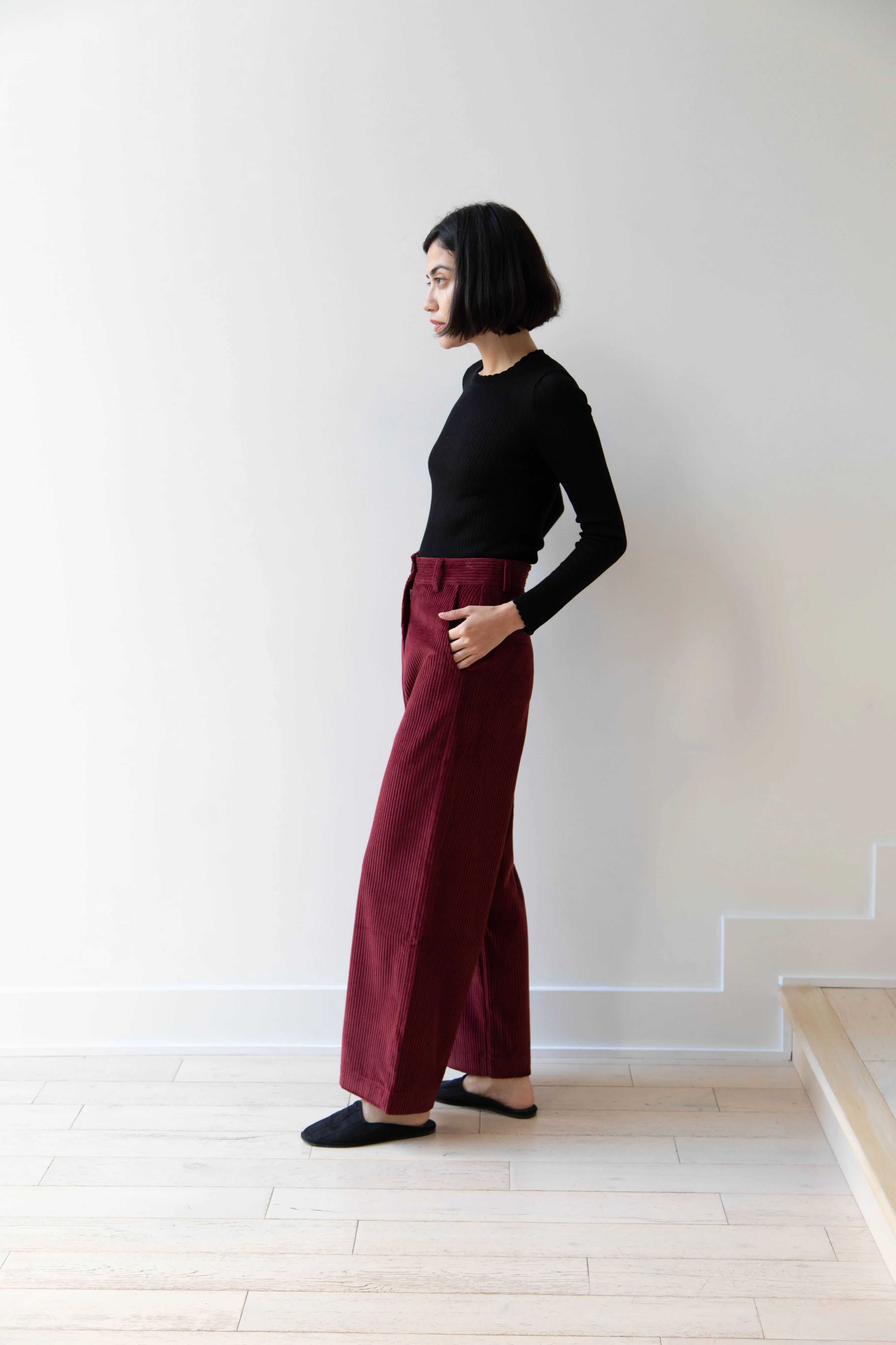 Caron Callahan | Andes Pants in Auburn Corduroy
