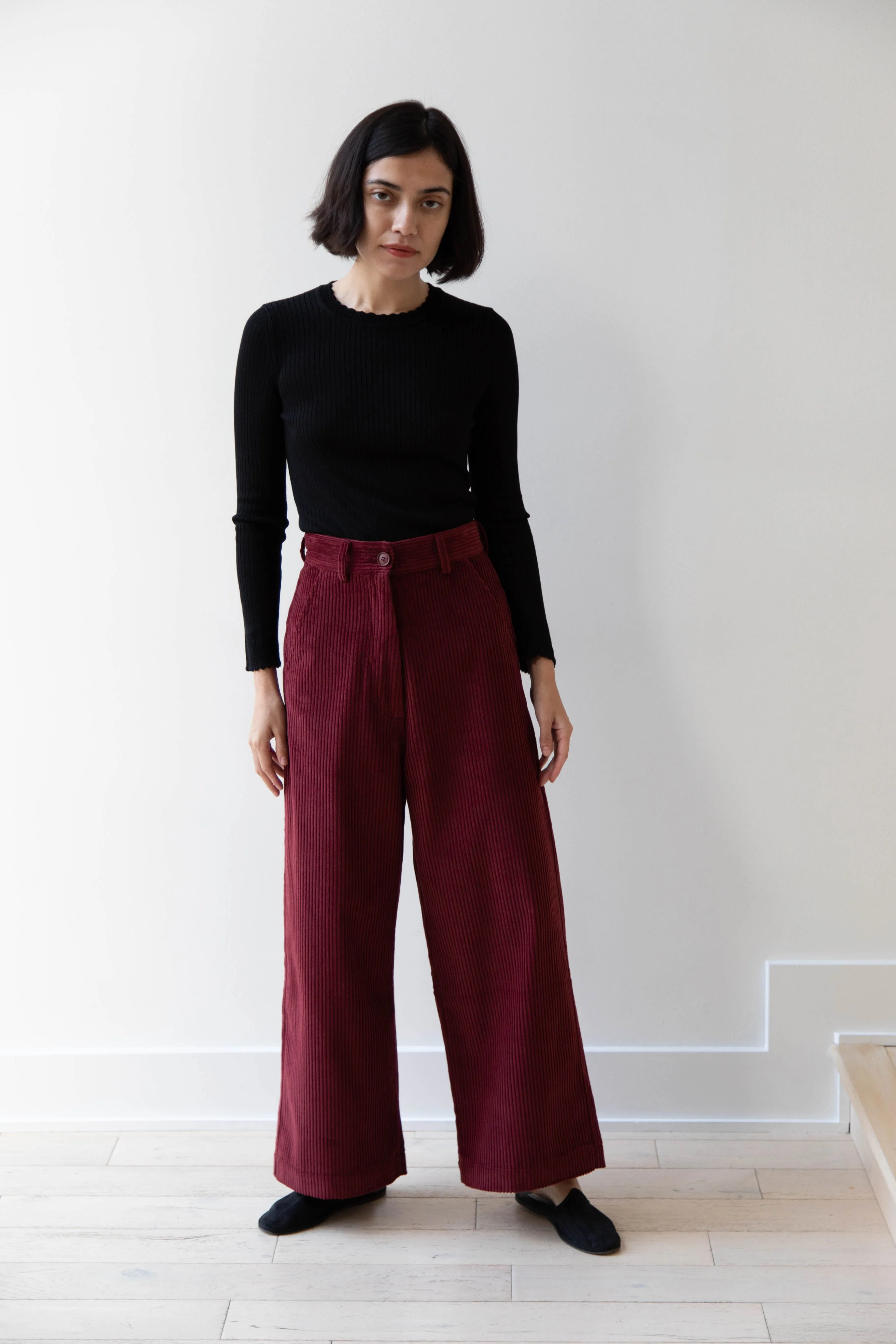 Caron Callahan | Andes Pants in Auburn Corduroy