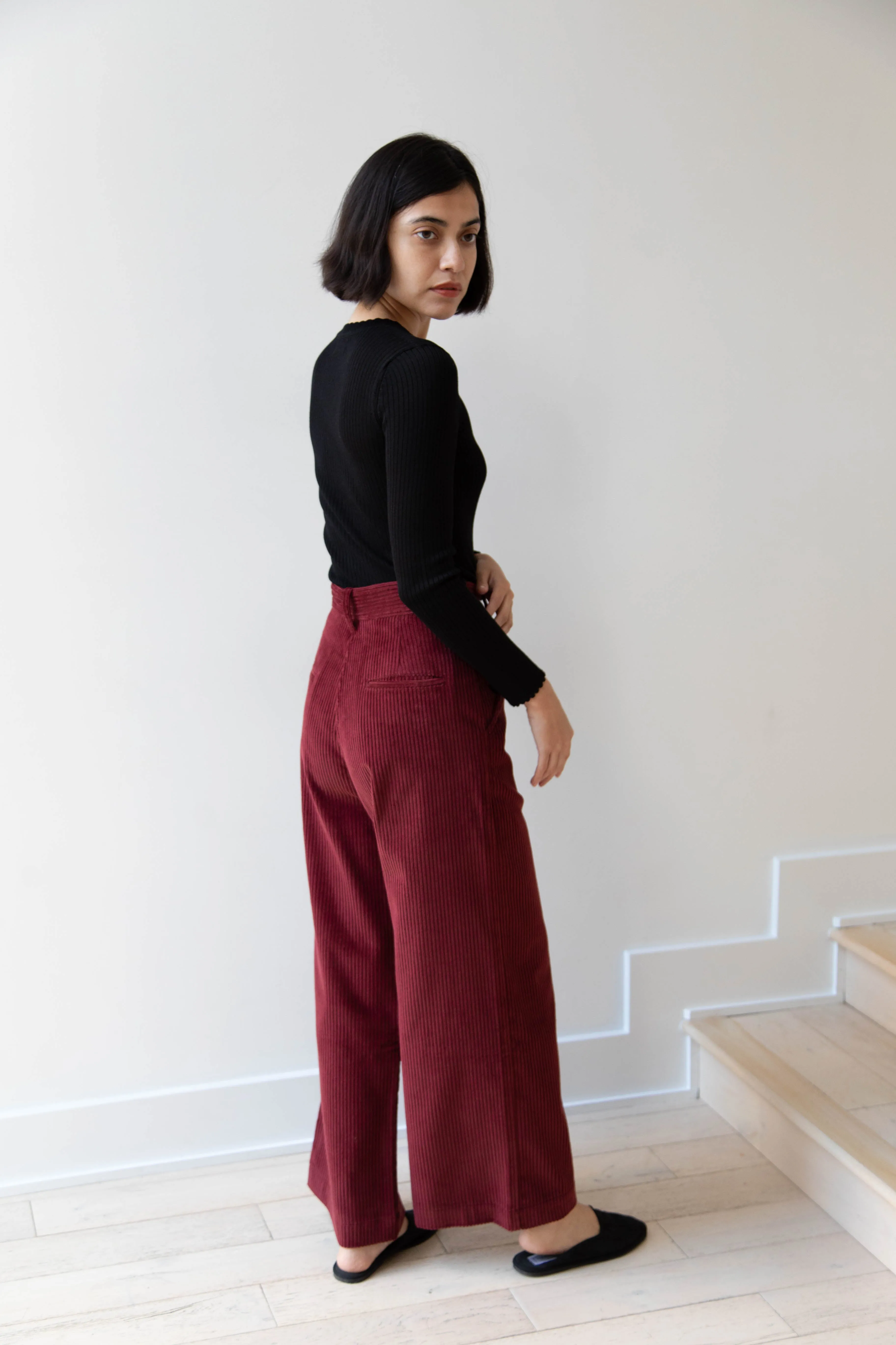 Caron Callahan | Andes Pants in Auburn Corduroy