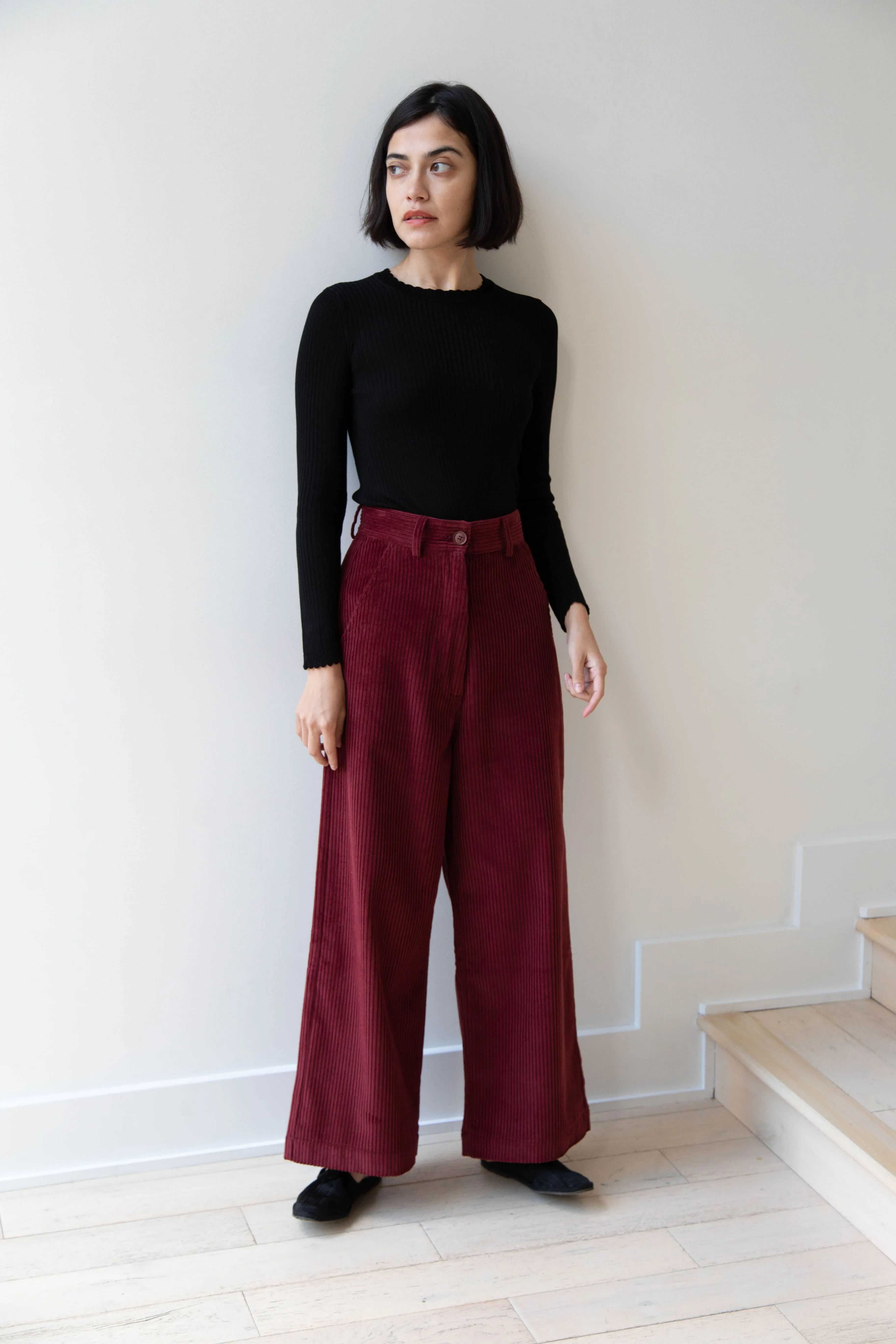 Caron Callahan | Andes Pants in Auburn Corduroy