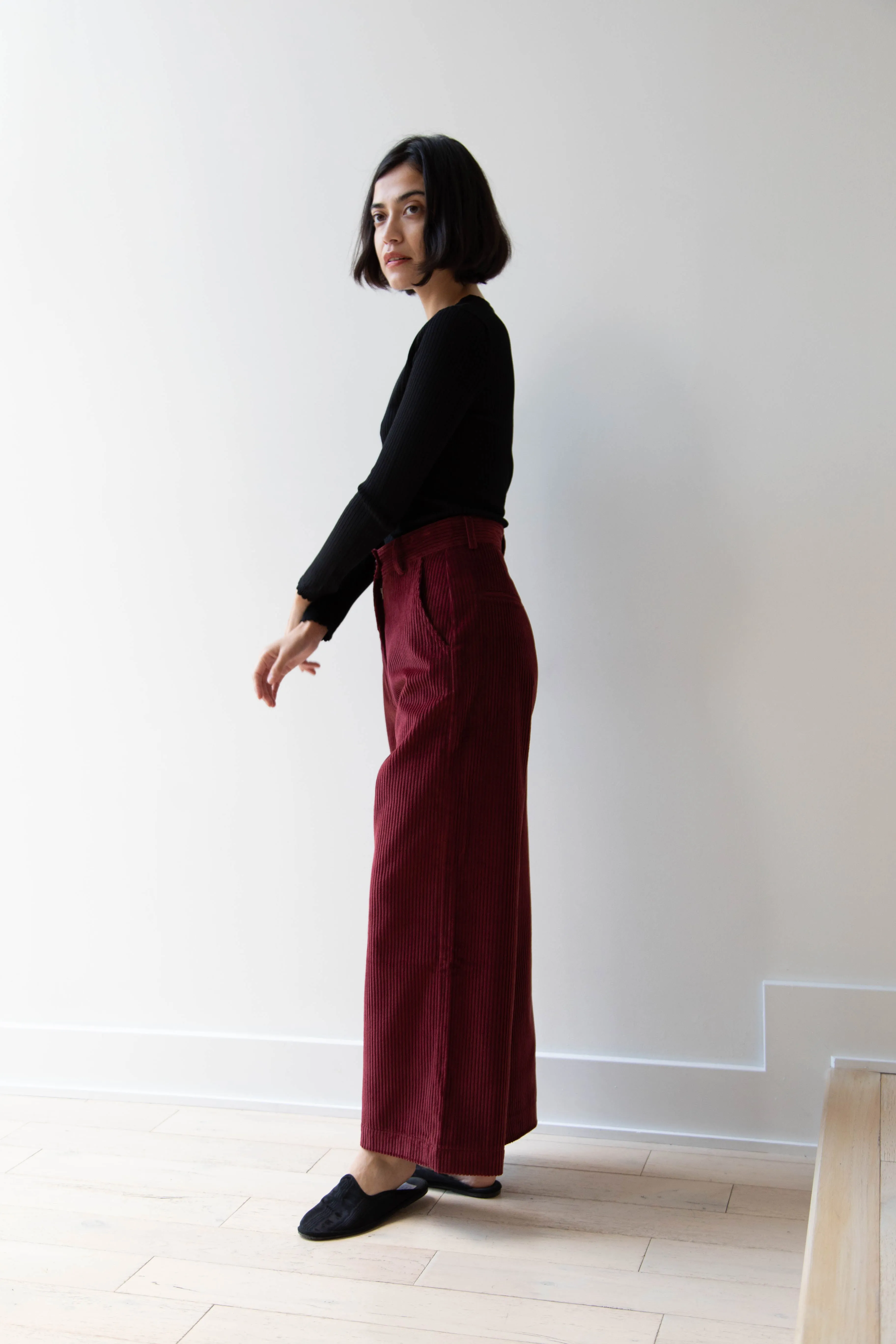 Caron Callahan | Andes Pants in Auburn Corduroy
