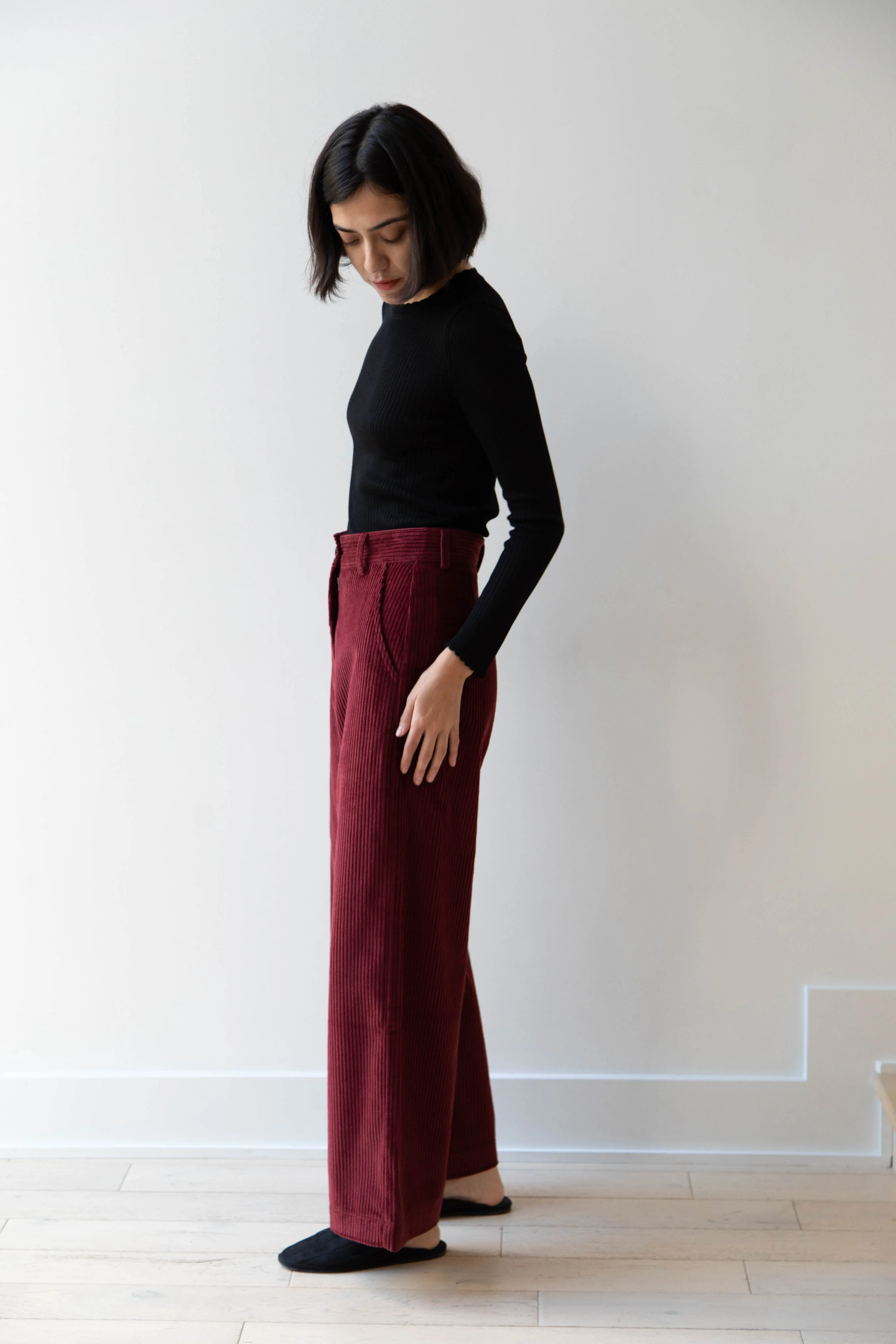 Caron Callahan | Andes Pants in Auburn Corduroy