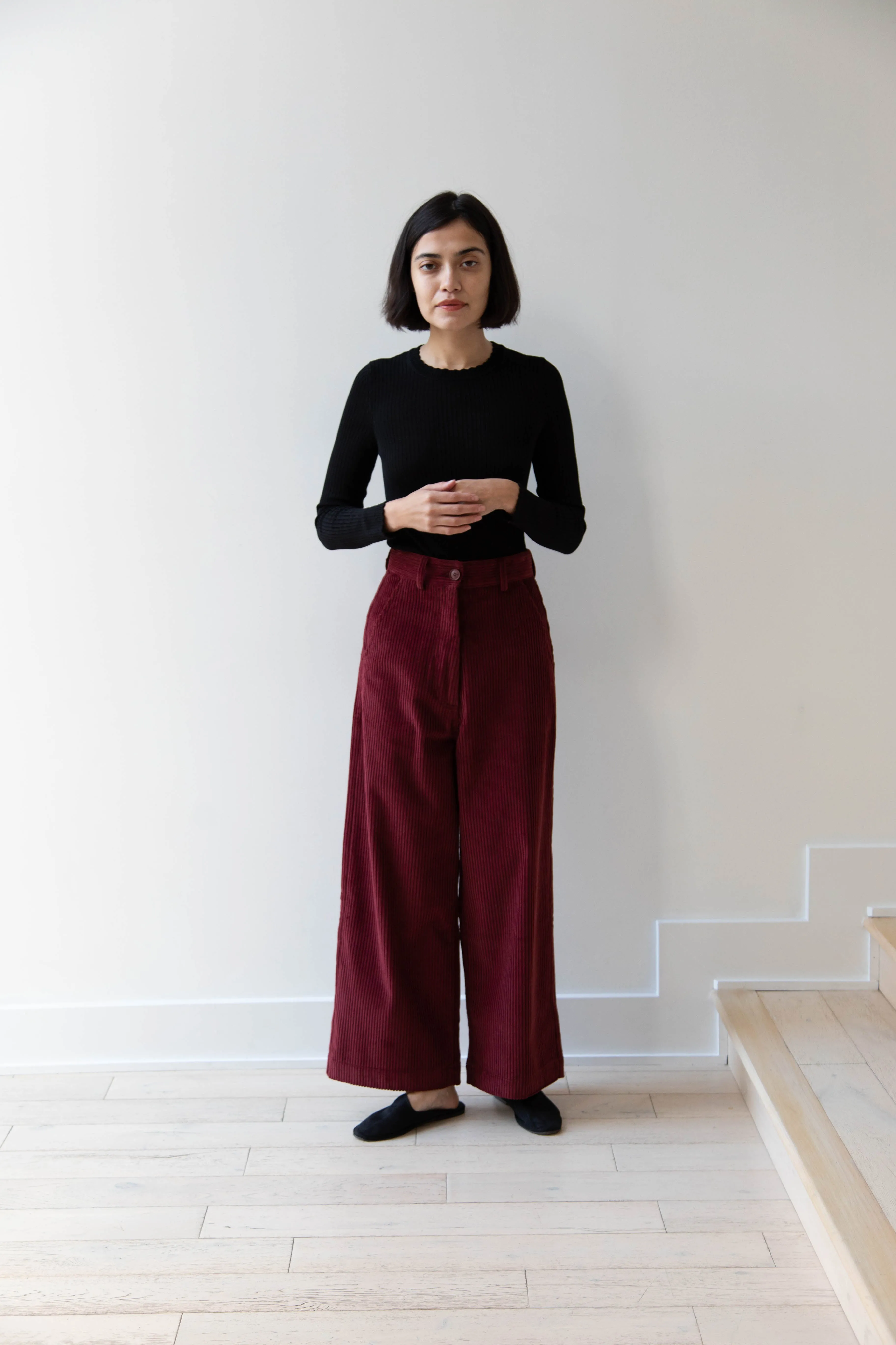 Caron Callahan | Andes Pants in Auburn Corduroy