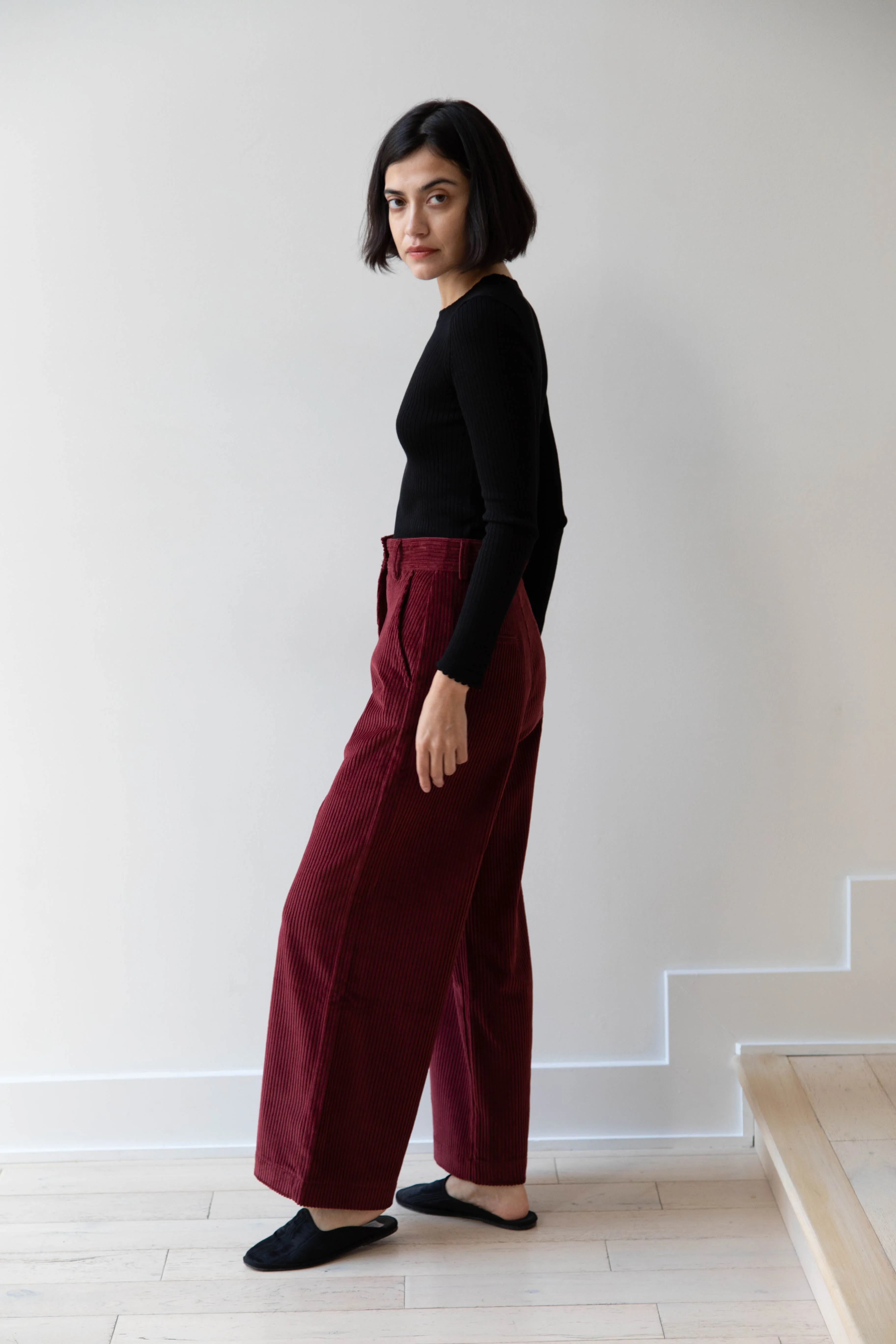 Caron Callahan | Andes Pants in Auburn Corduroy