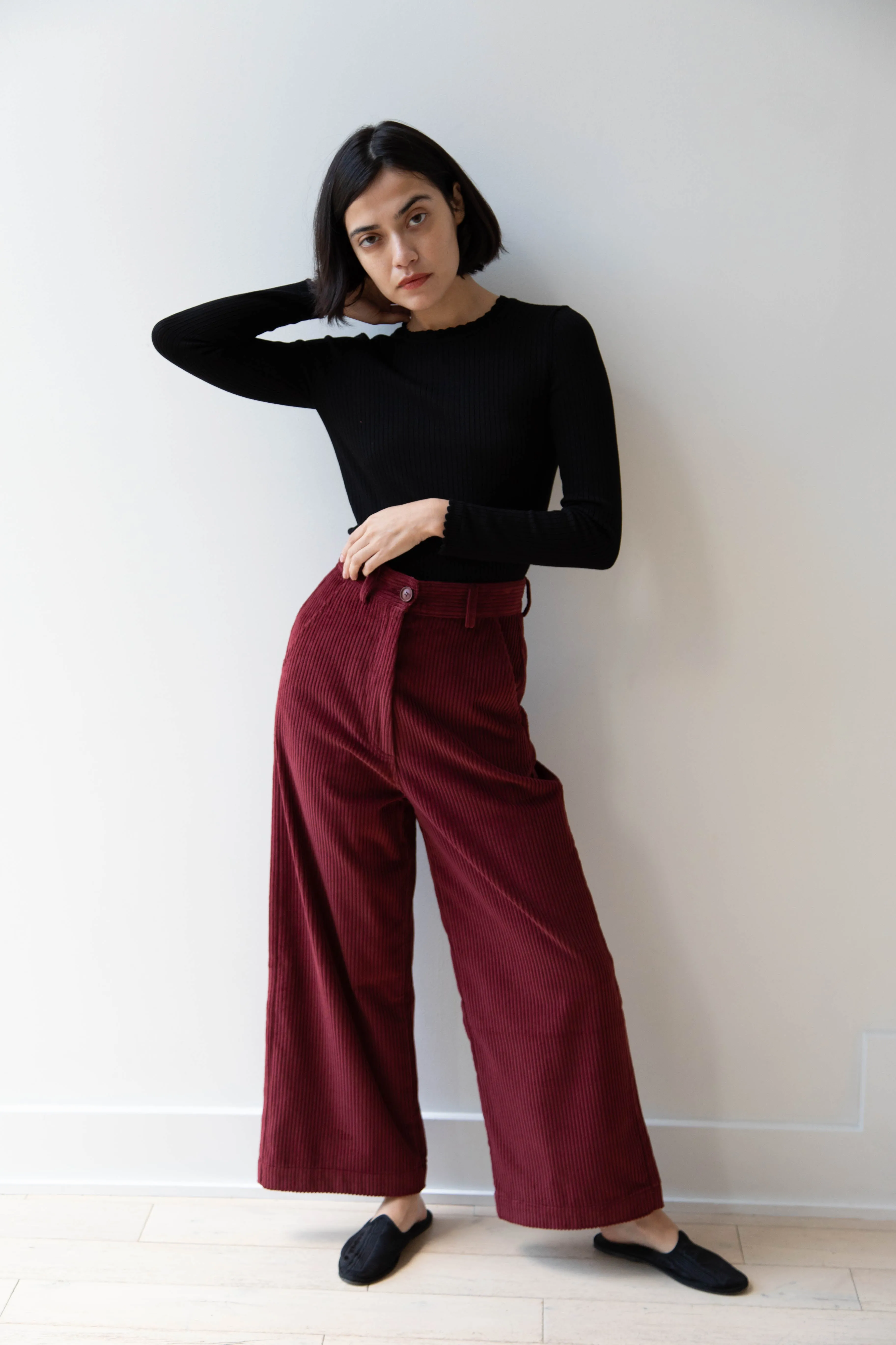 Caron Callahan | Andes Pants in Auburn Corduroy
