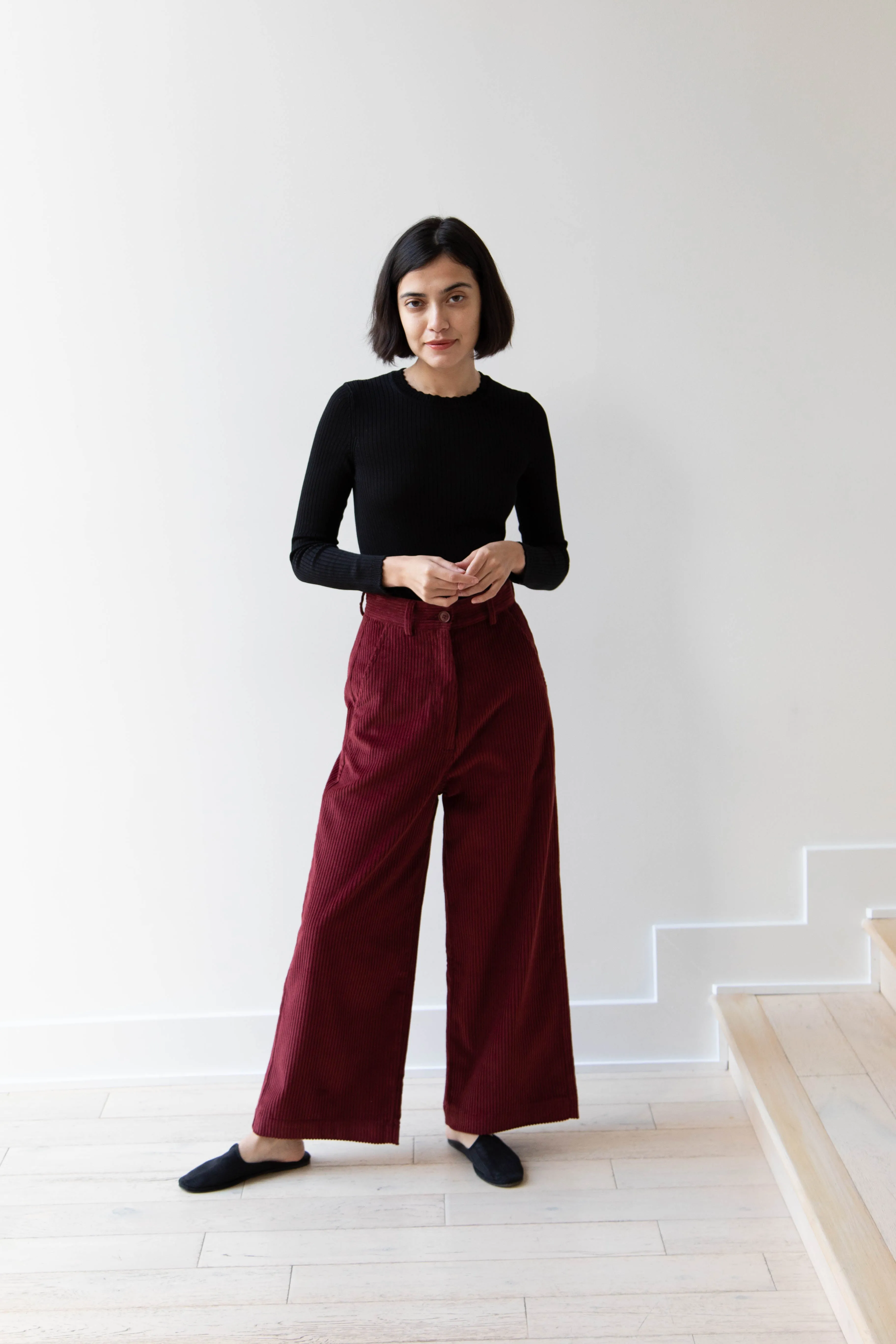 Caron Callahan | Andes Pants in Auburn Corduroy