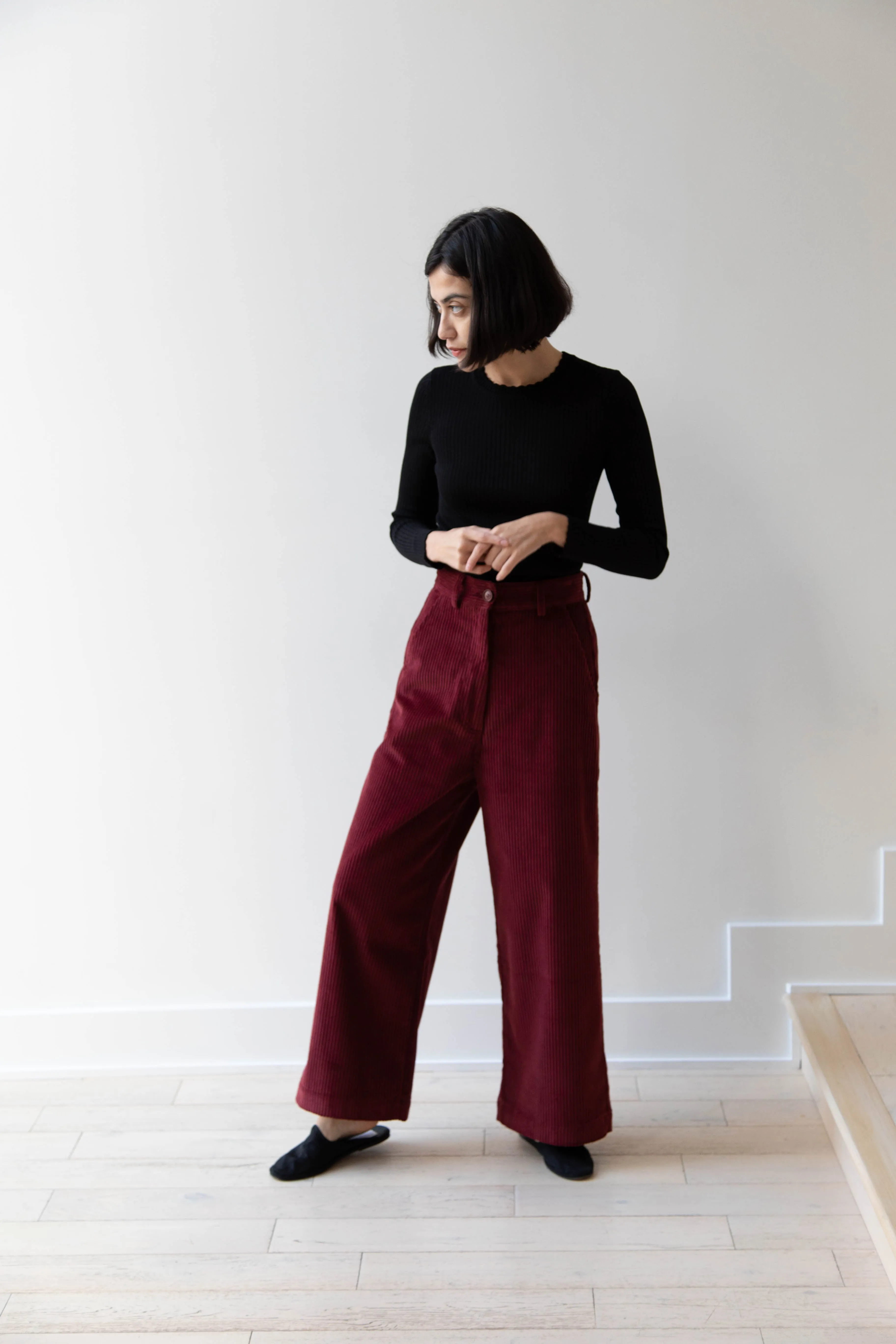 Caron Callahan | Andes Pants in Auburn Corduroy