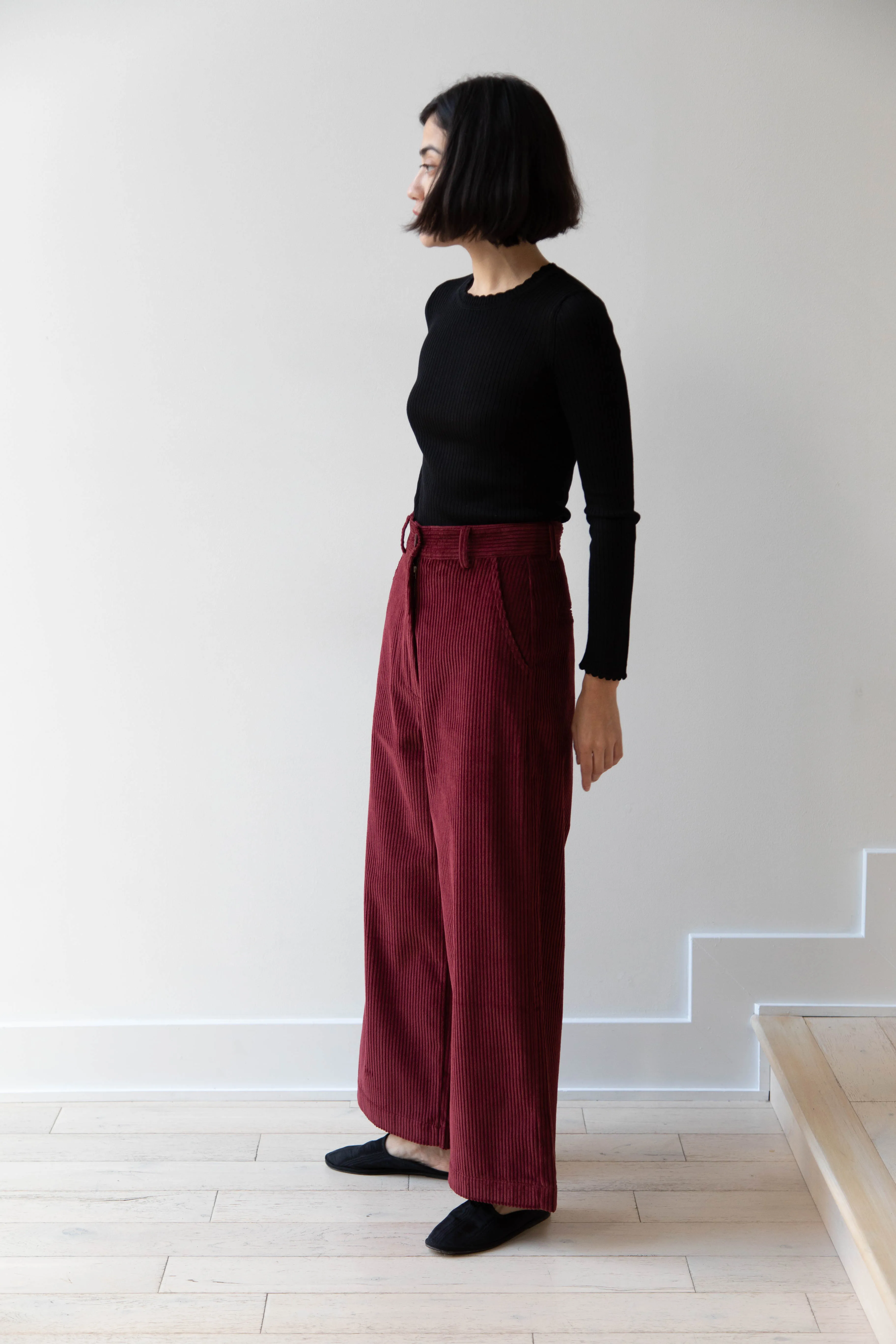 Caron Callahan | Andes Pants in Auburn Corduroy