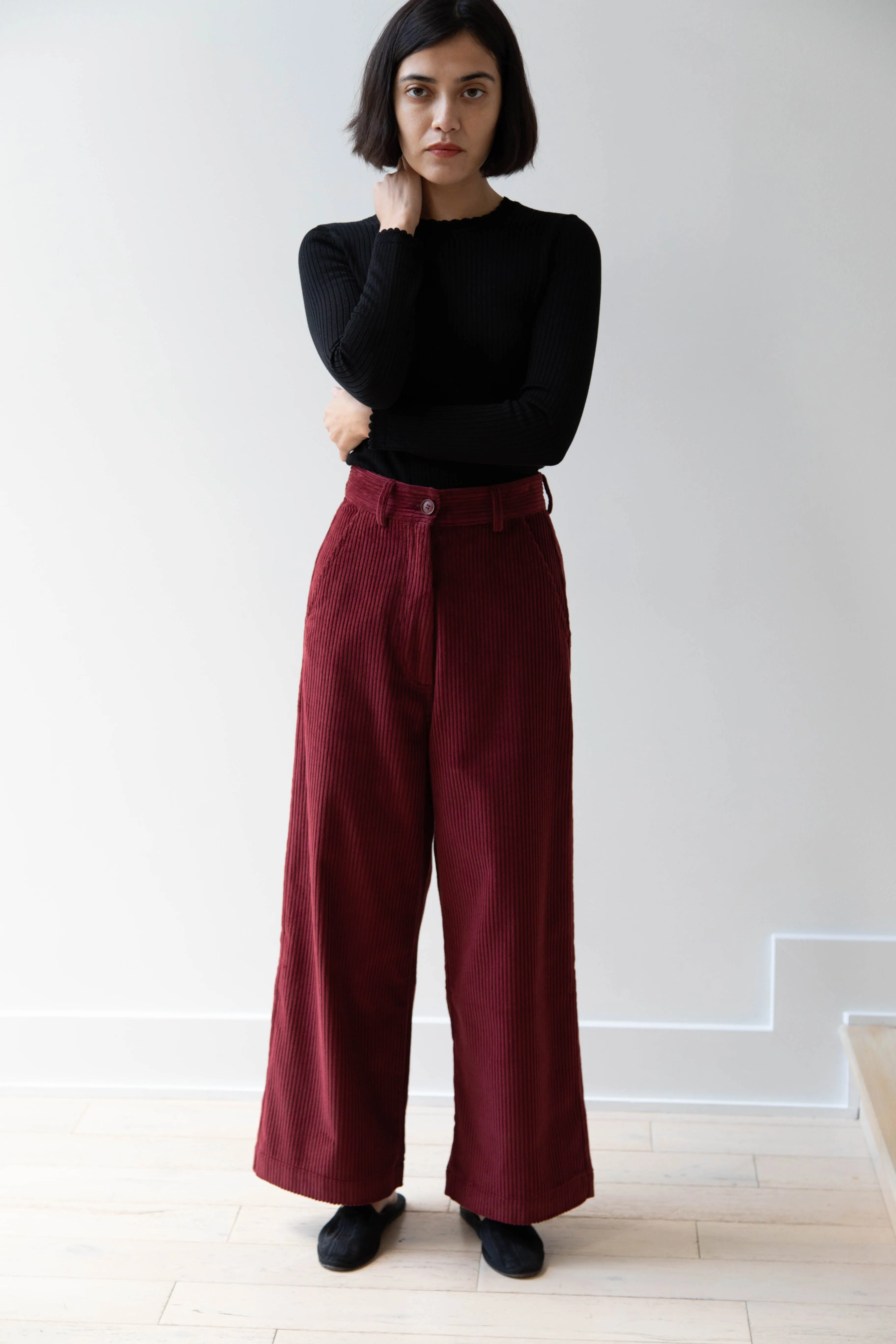 Caron Callahan | Andes Pants in Auburn Corduroy
