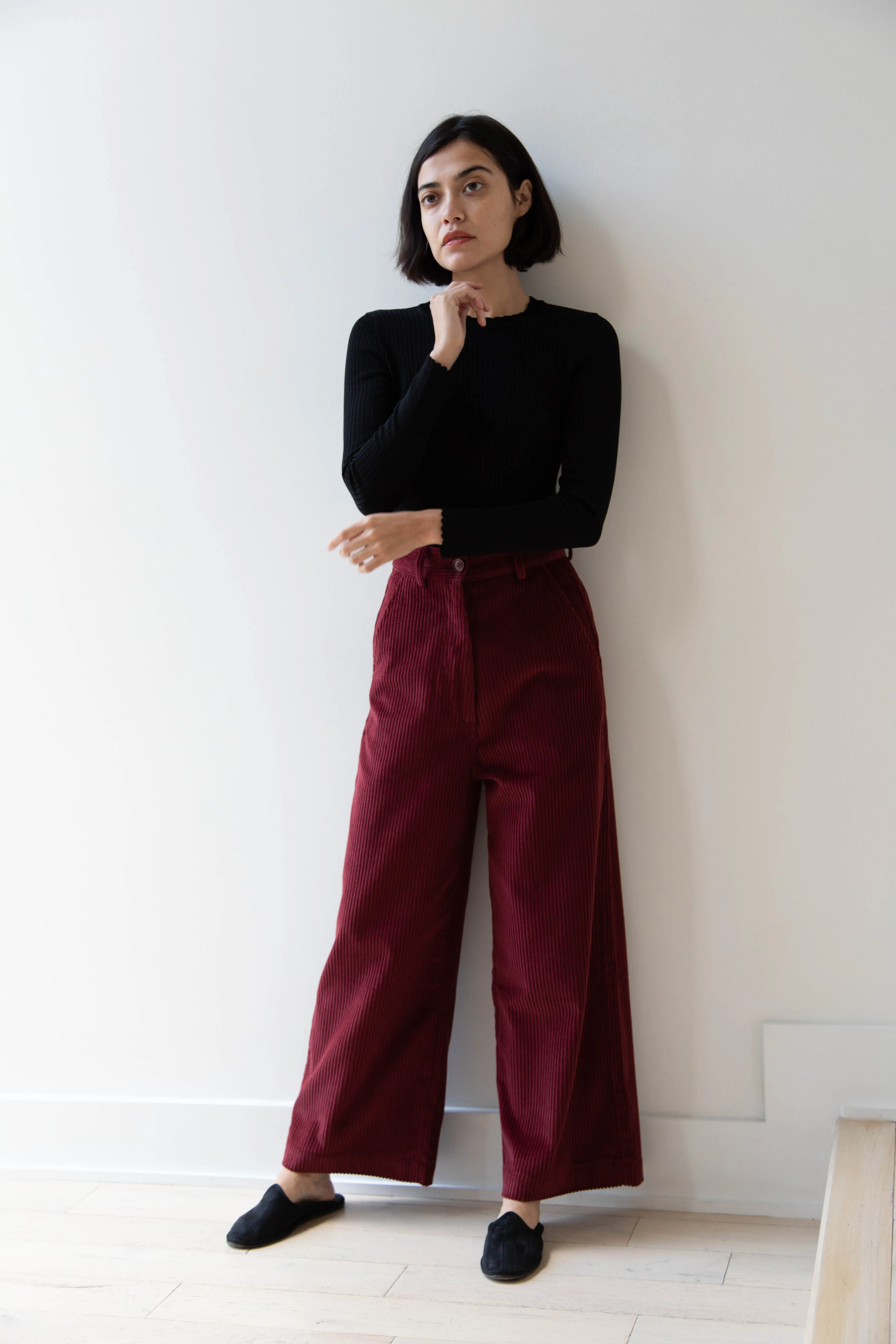 Caron Callahan | Andes Pants in Auburn Corduroy