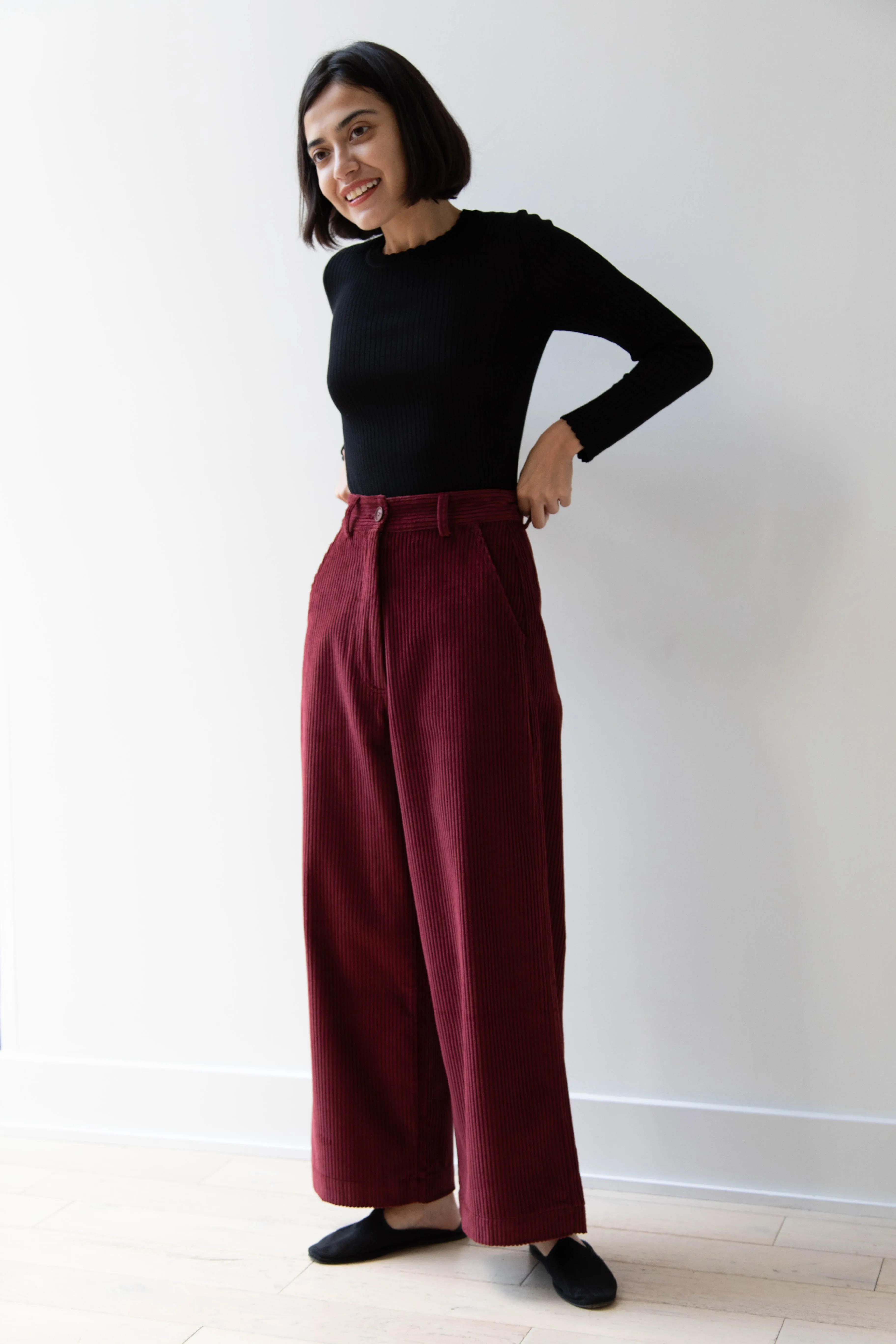 Caron Callahan | Andes Pants in Auburn Corduroy