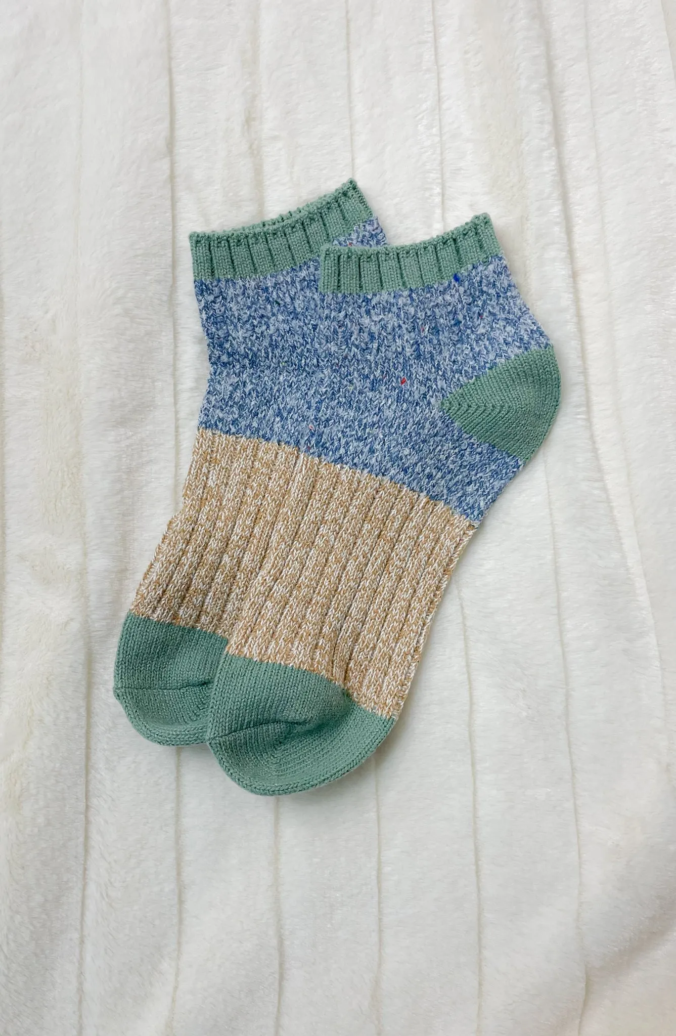 Color Block Crew Socks