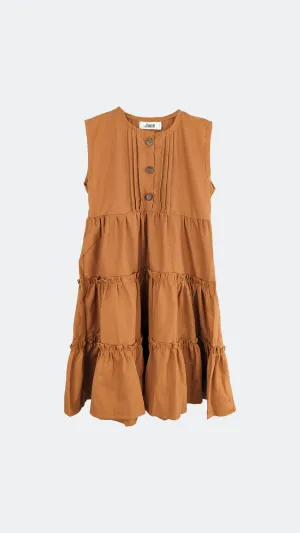 Copper Linen Dress