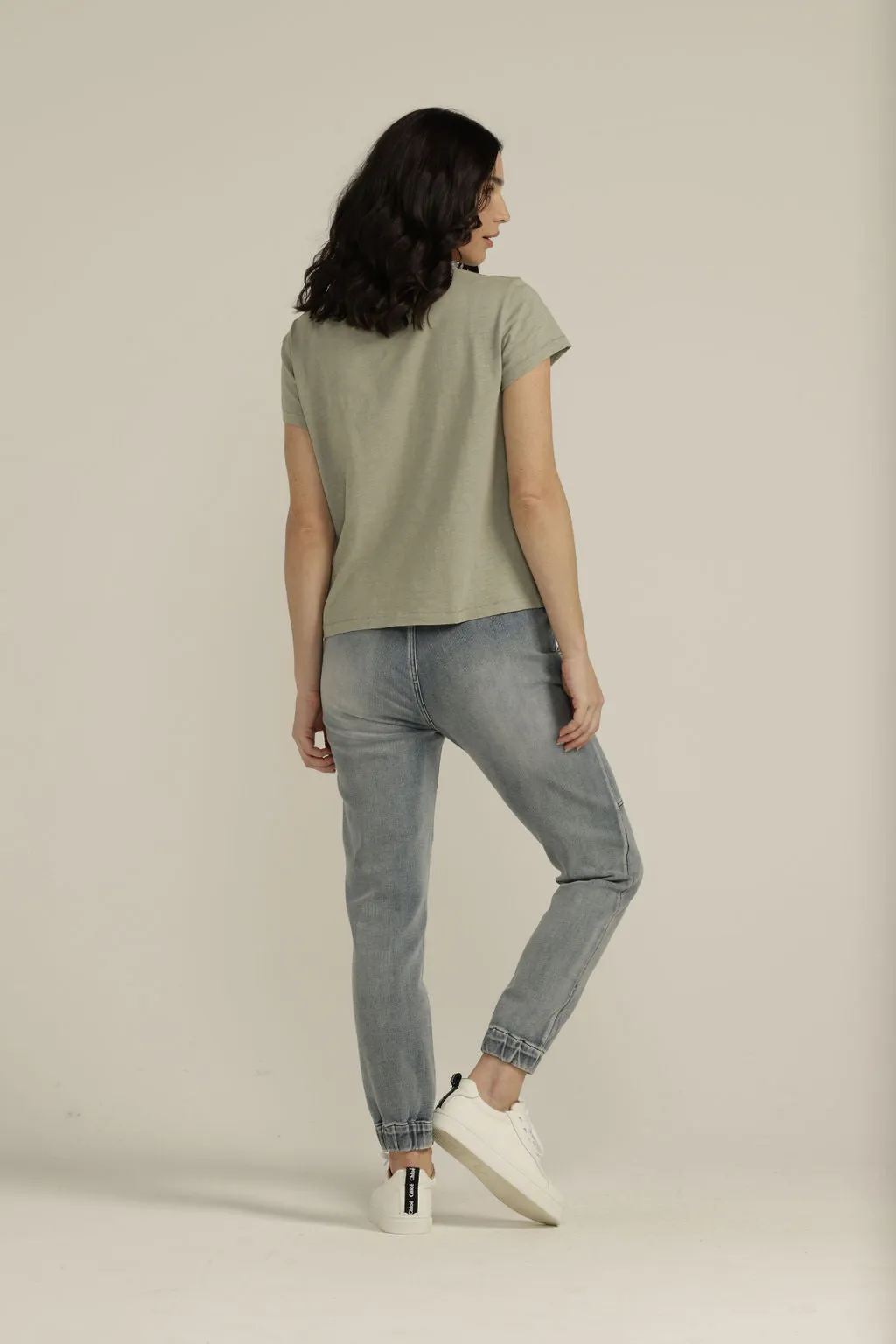 Cotton Pocket Tee Sage