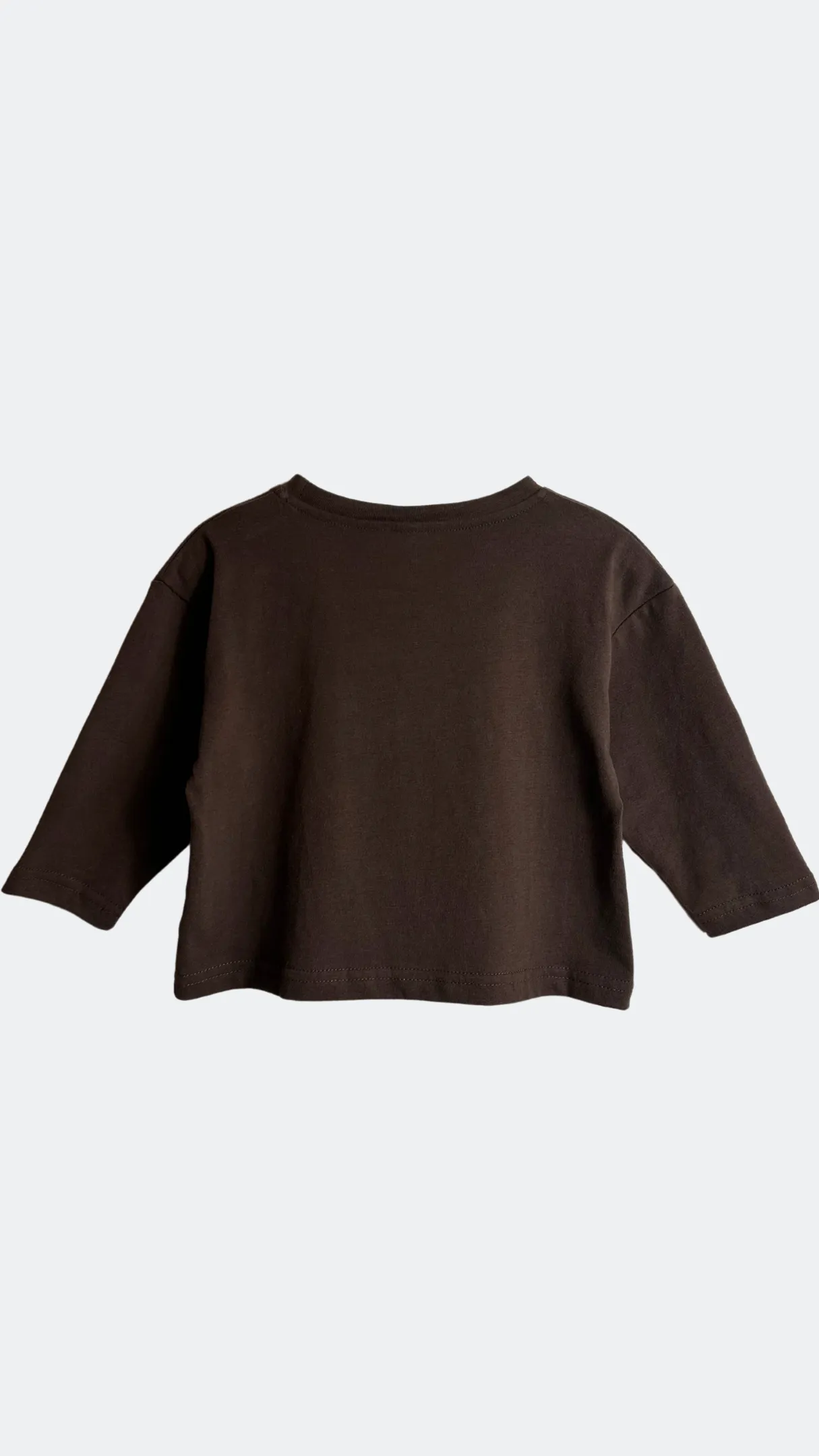 Dark Coffee Long Sleeve Top
