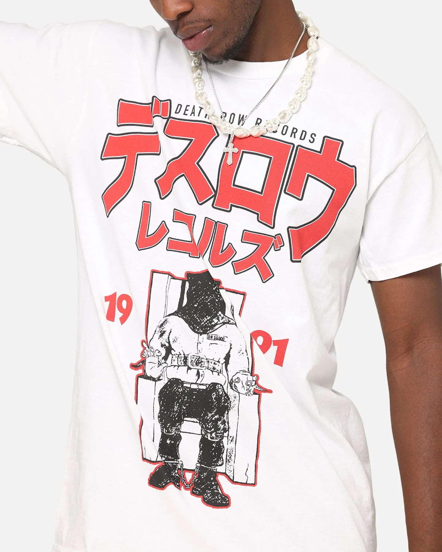 Deathrow Records Japanese T-Shirt White