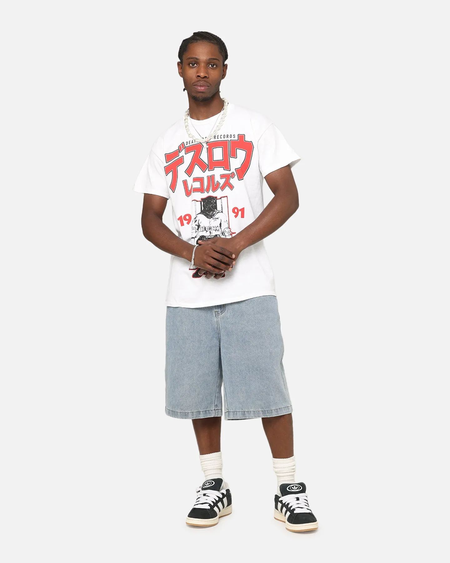 Deathrow Records Japanese T-Shirt White