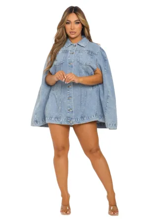 Denim Poncho