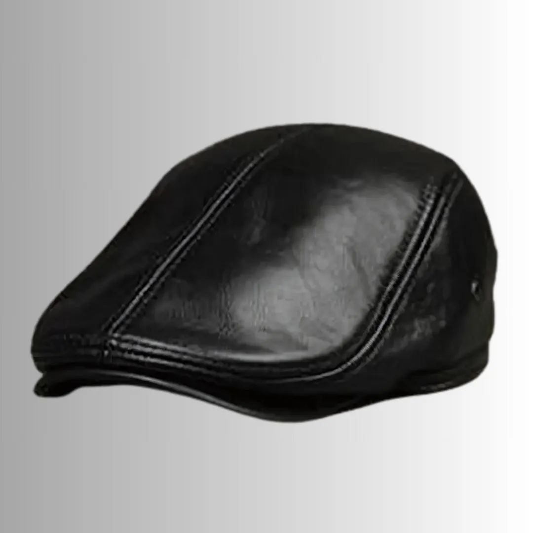 Ear Flaps Cowhide Winter Beret