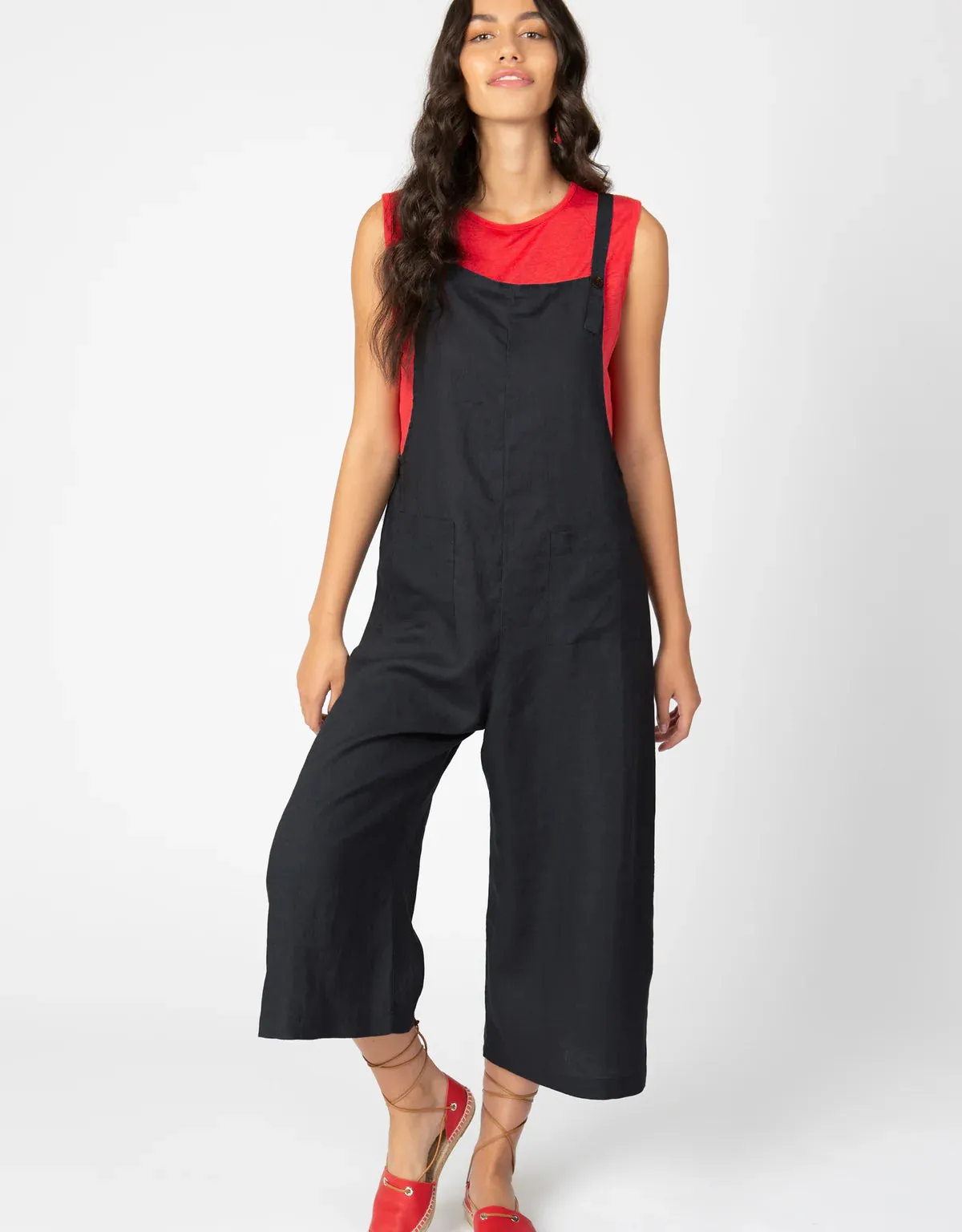 EDEN Linen Crop Overalls | 5 Colors