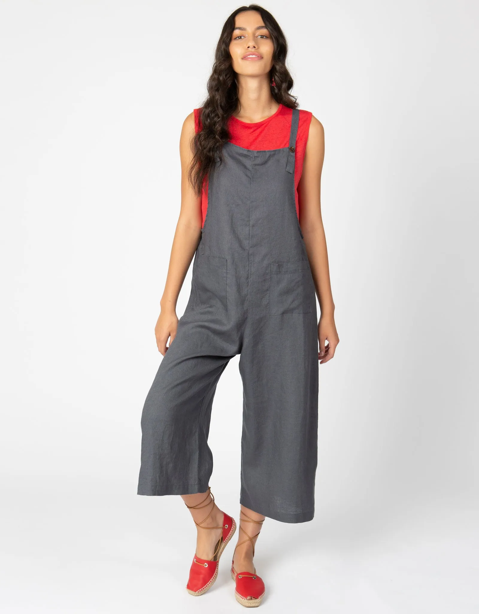 EDEN Linen Crop Overalls | 5 Colors