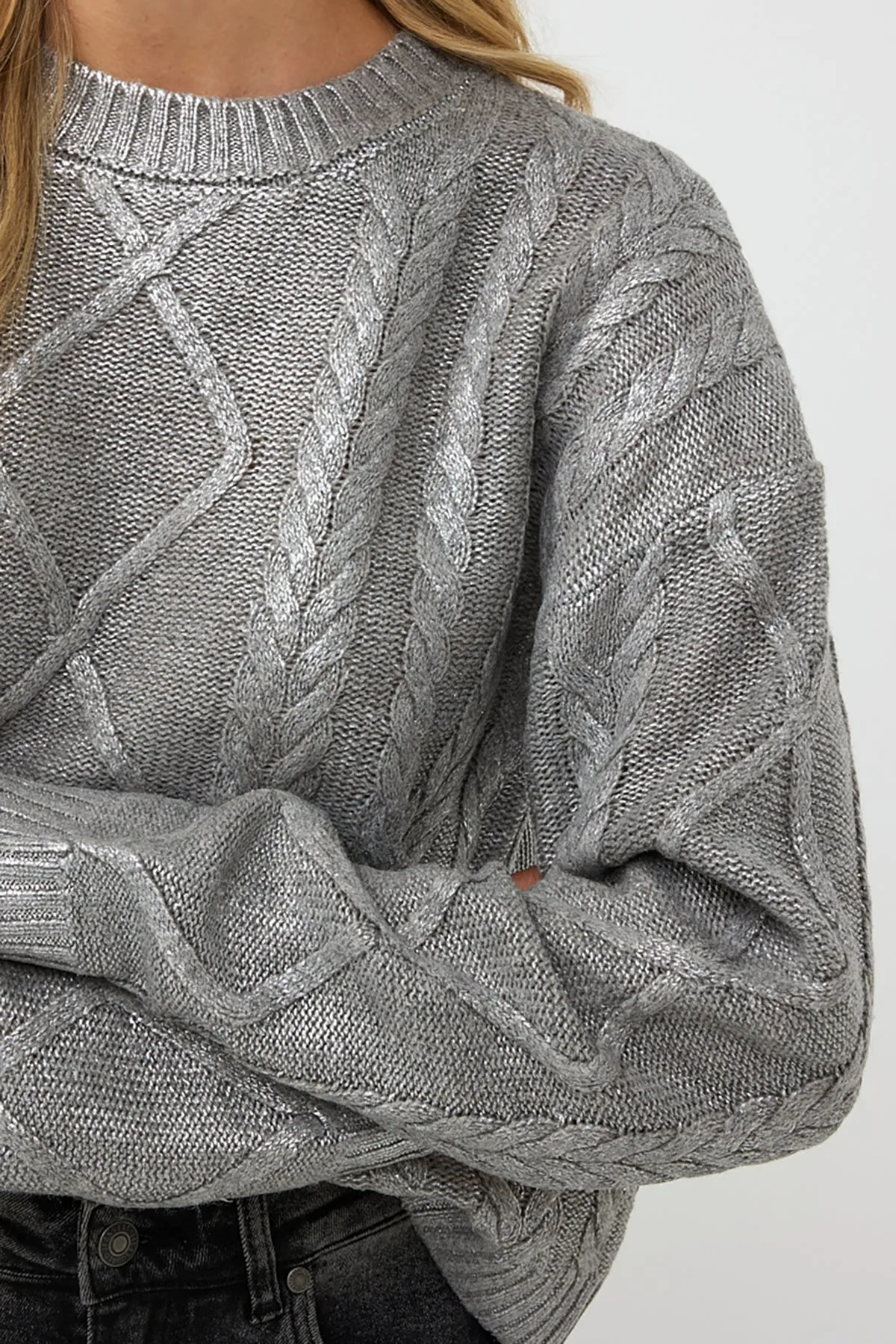 Foil Cable Sweater